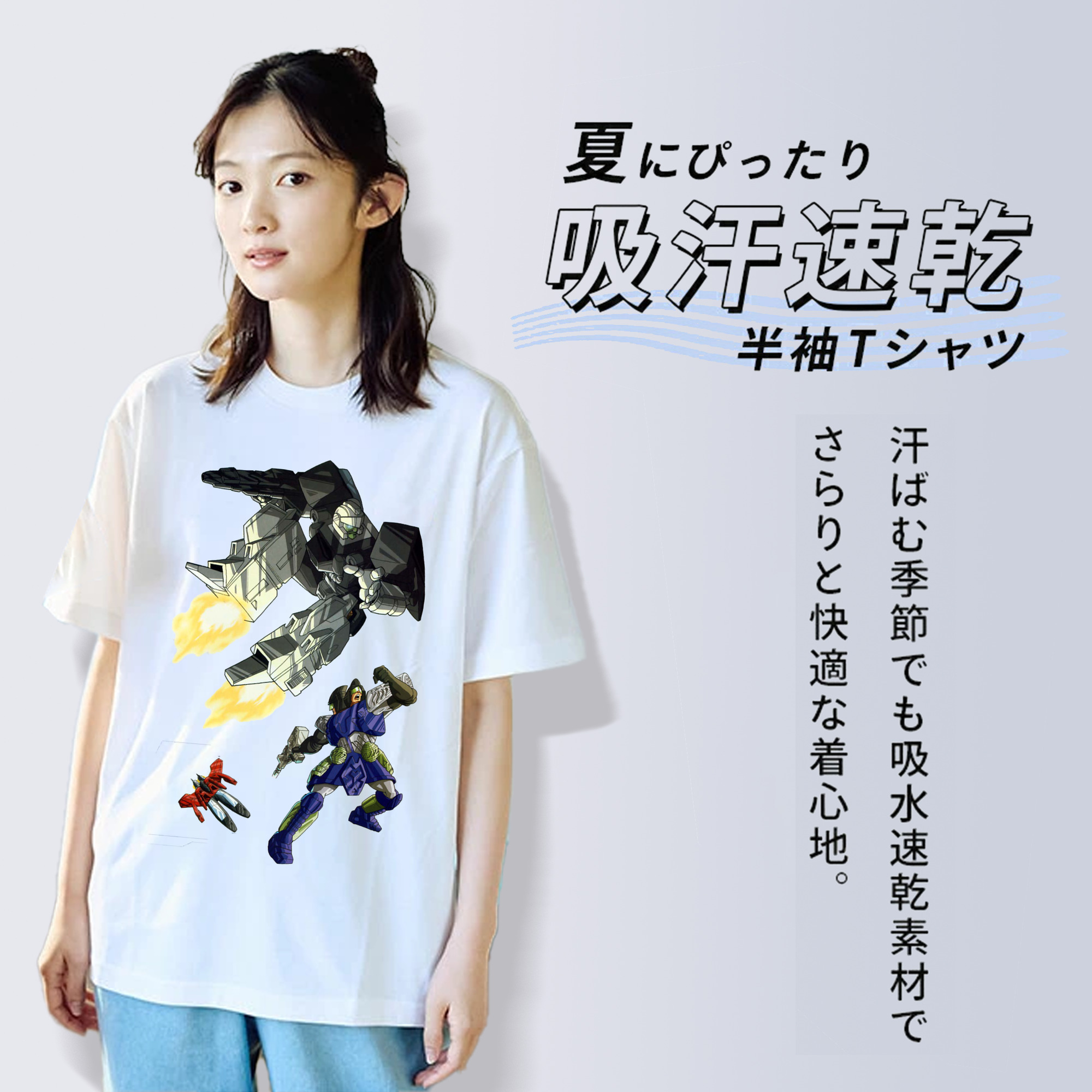 レディースカジュアルプリントTシャツ（綿100％）