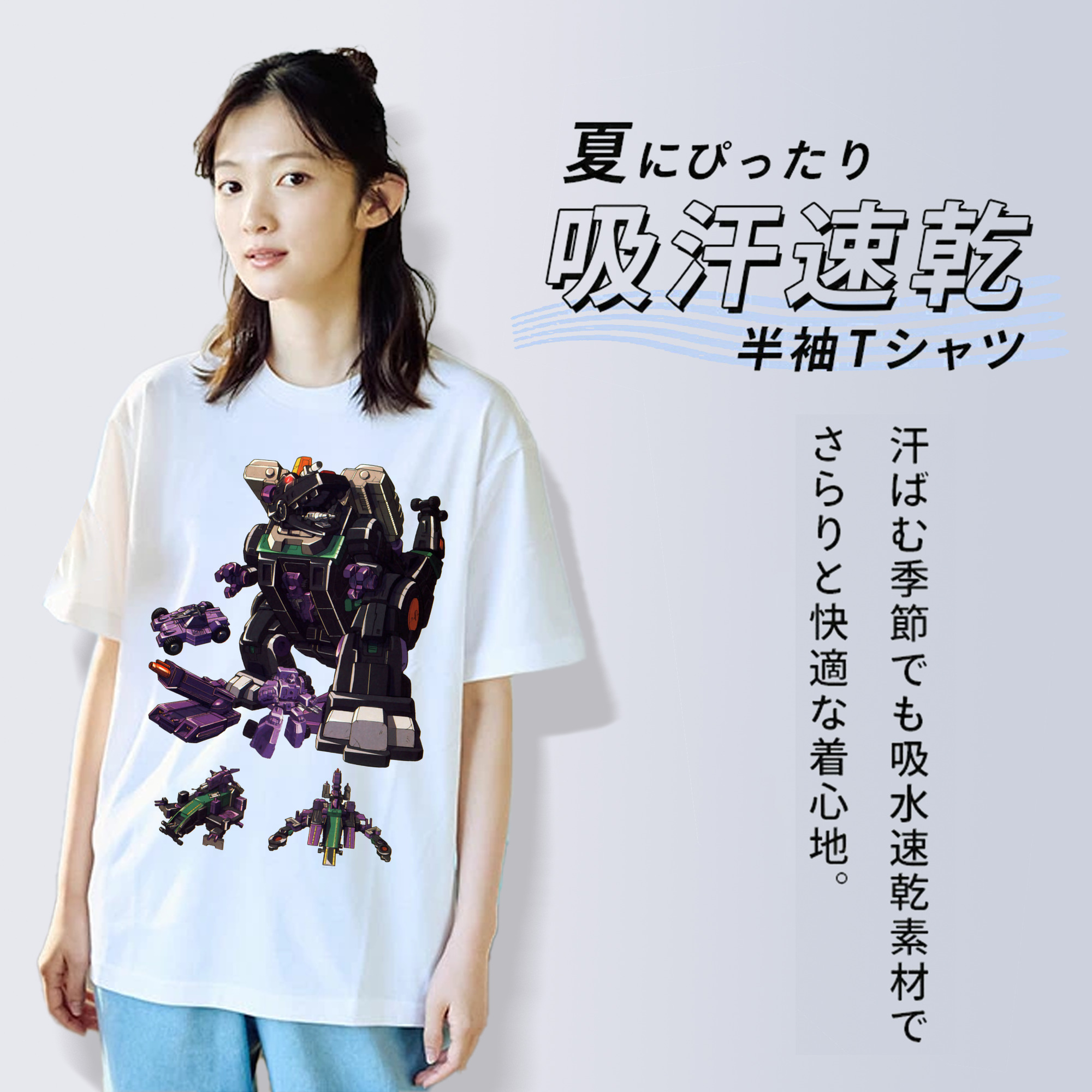  レディースカジュアルプリントTシャツ（綿100％）