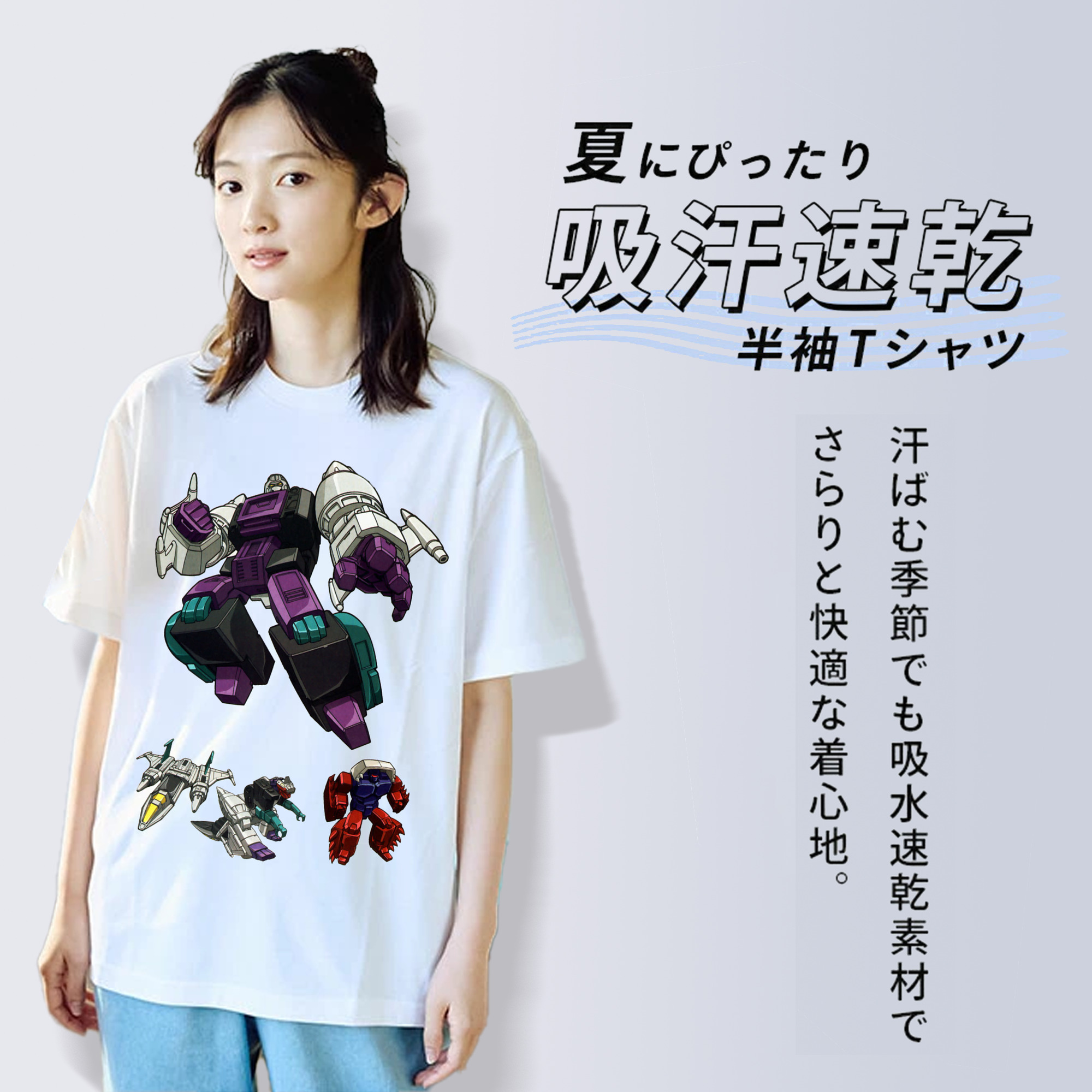  レディースカジュアルプリントTシャツ（綿100％）