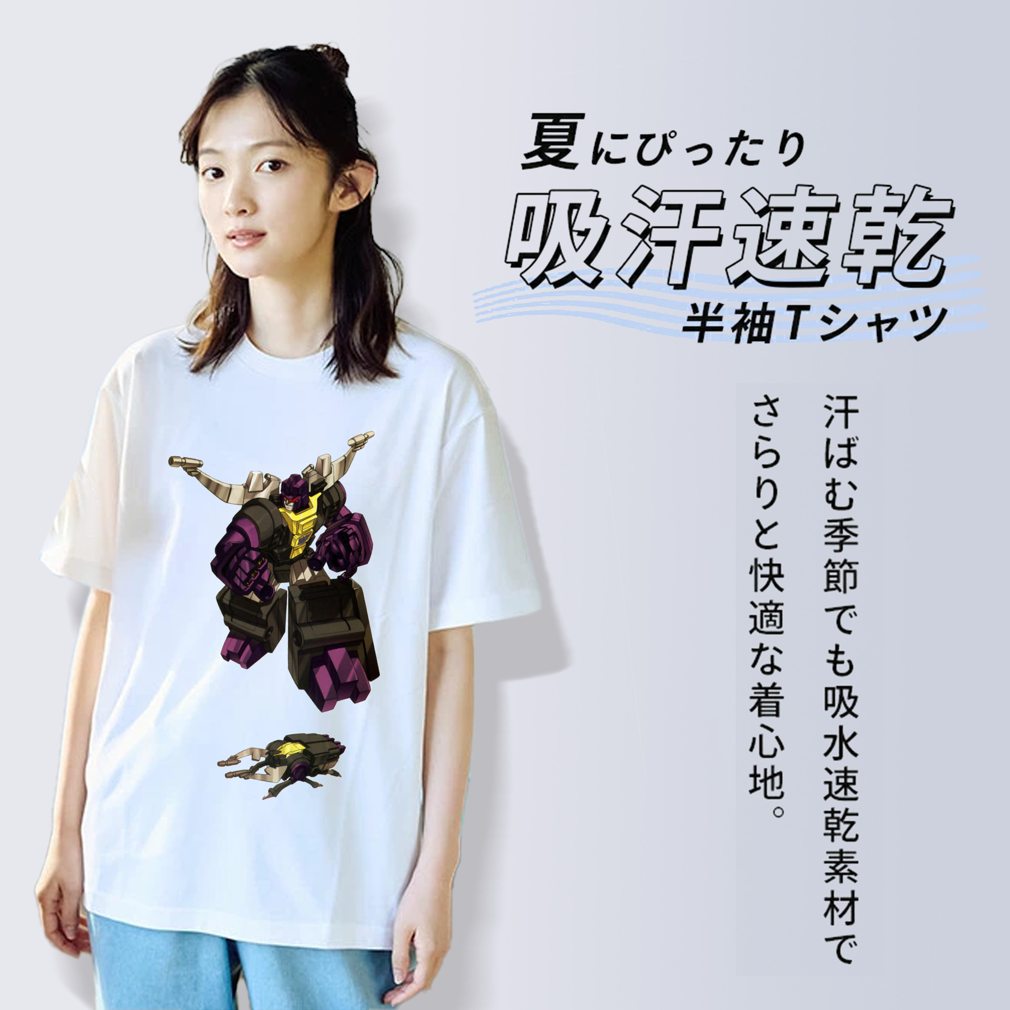  レディースカジュアルプリントTシャツ（綿100％）