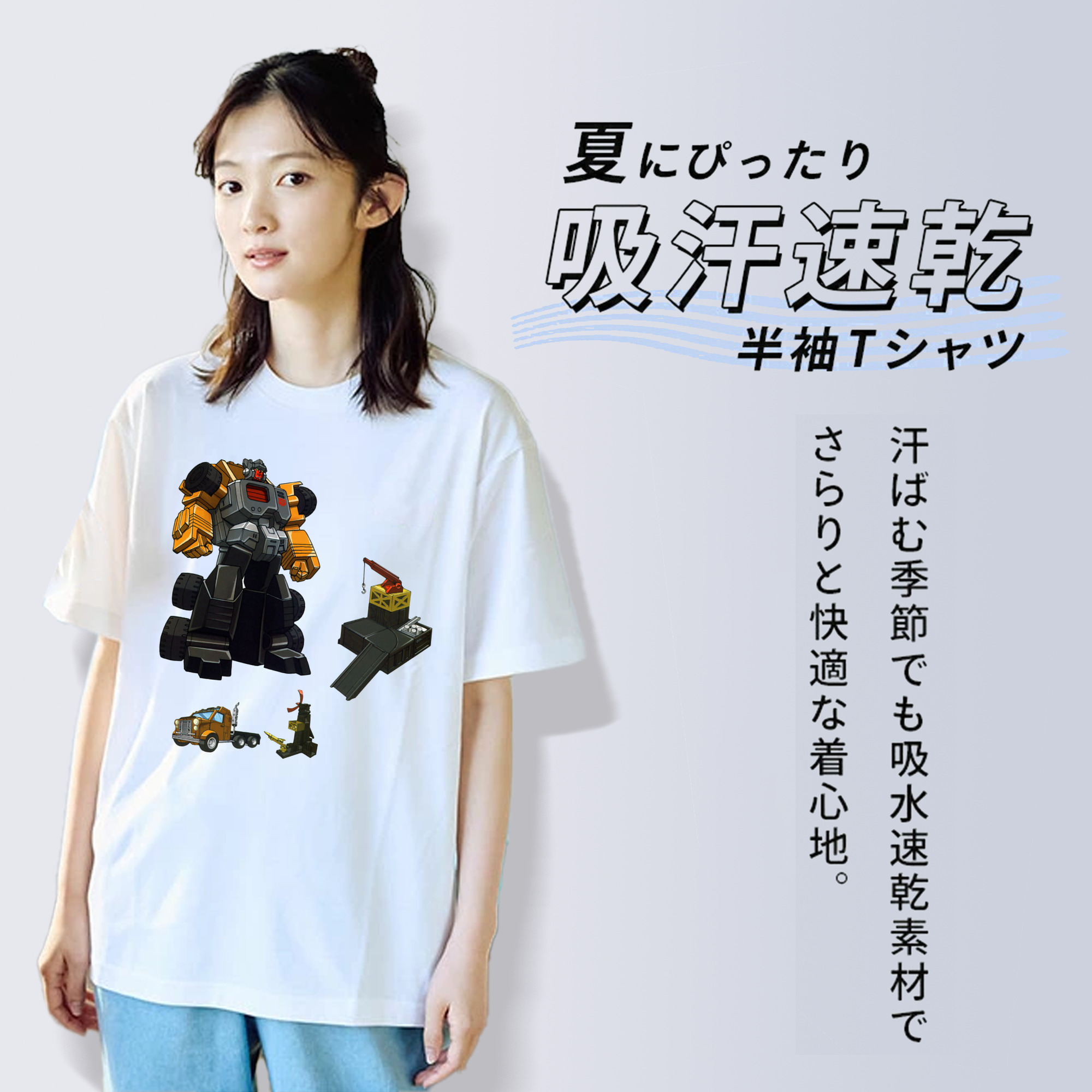  レディースカジュアルプリントTシャツ（綿100％）