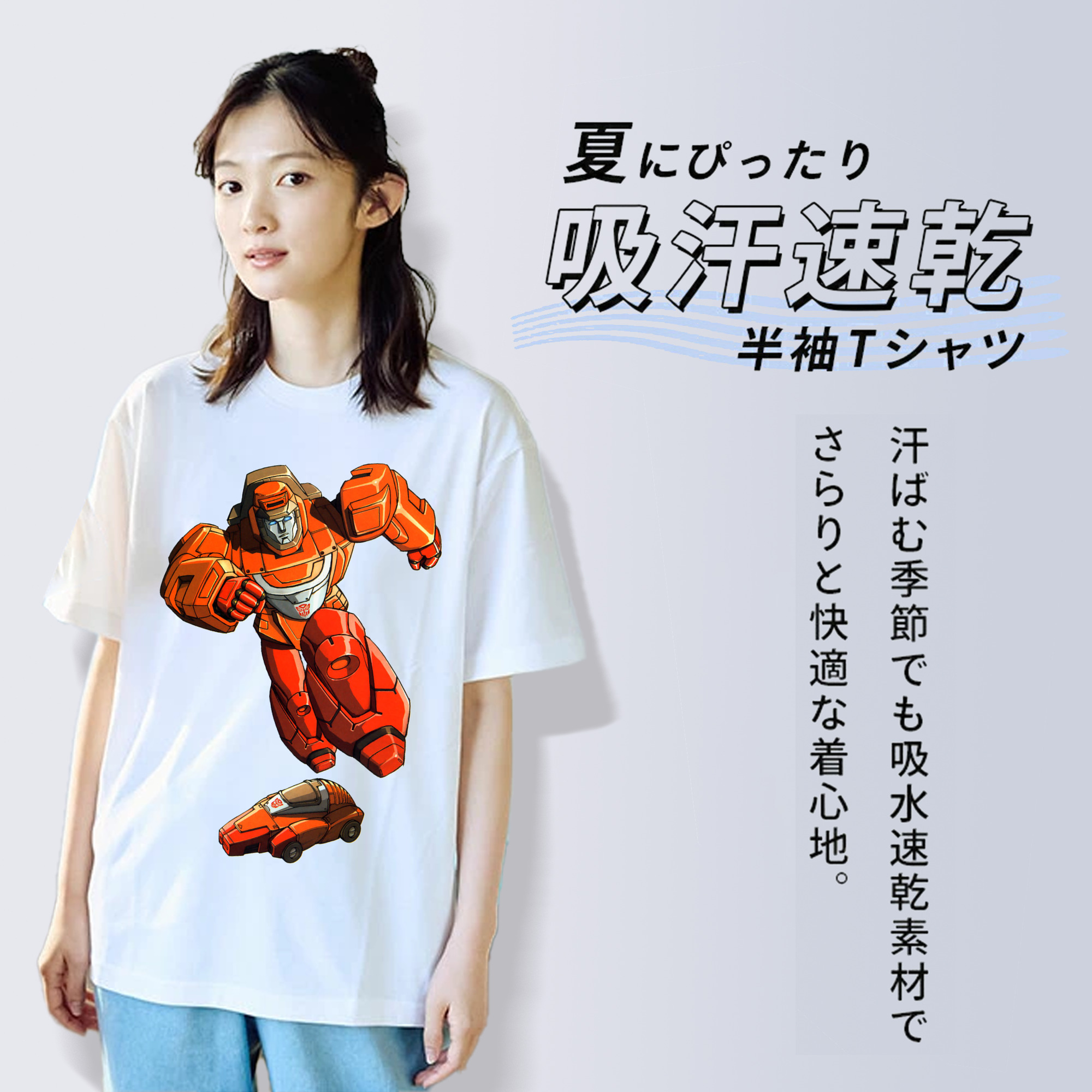  レディースカジュアルプリントTシャツ（綿100％）