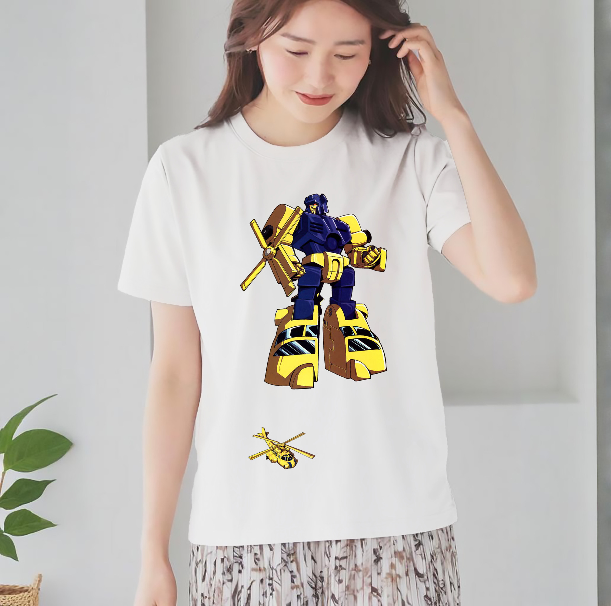  レディースカジュアルプリントTシャツ（綿100％）