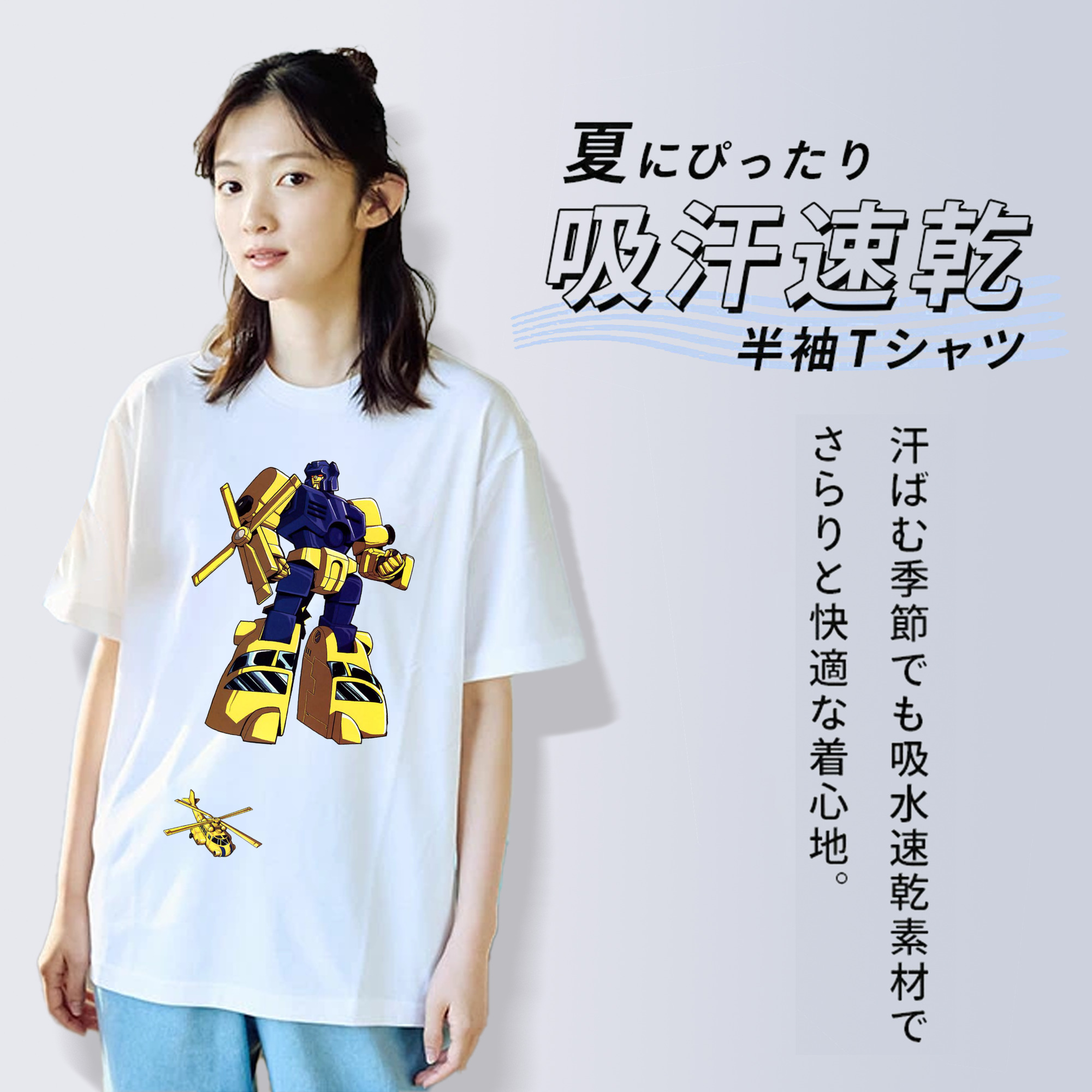  レディースカジュアルプリントTシャツ（綿100％）