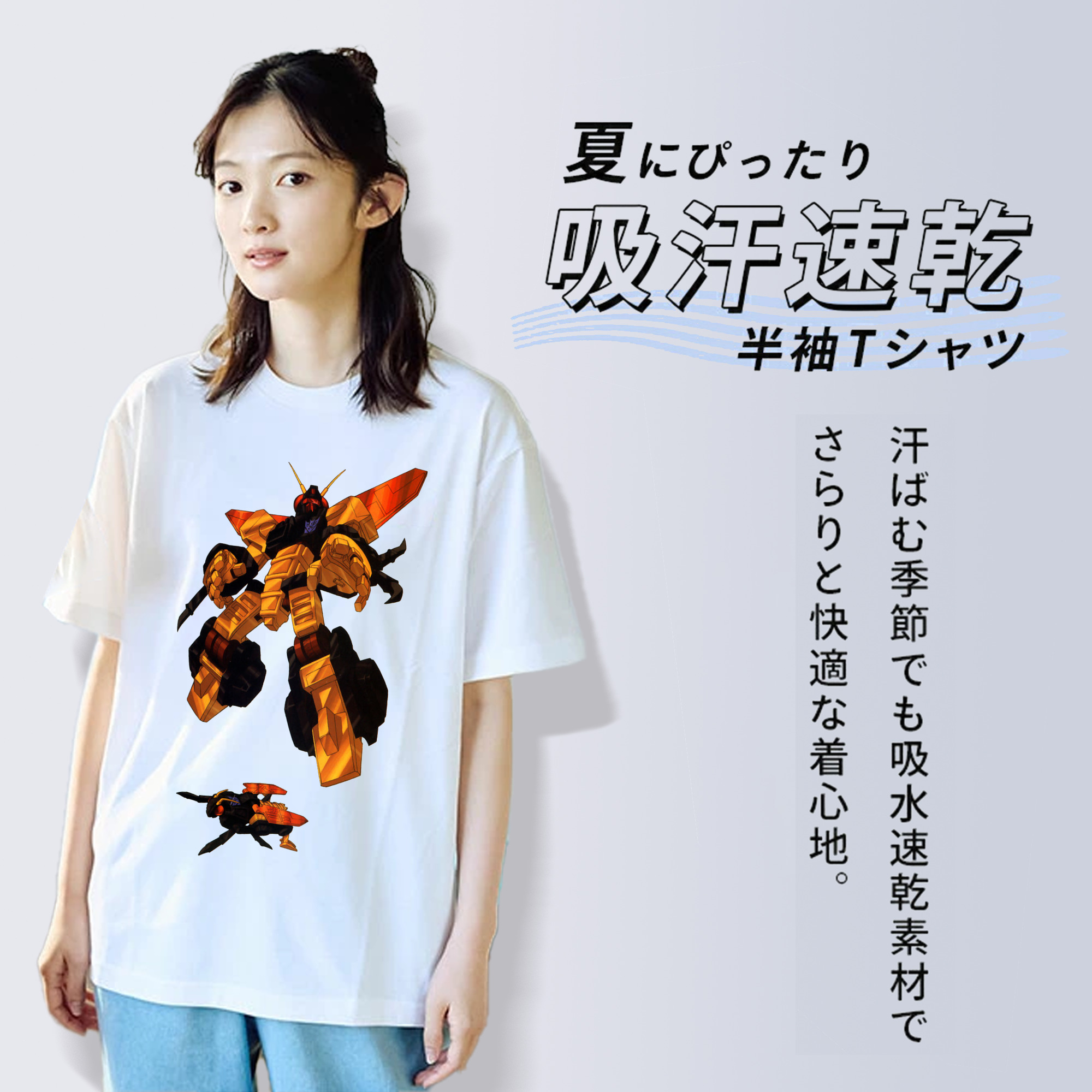  レディースカジュアルプリントTシャツ（綿100％）