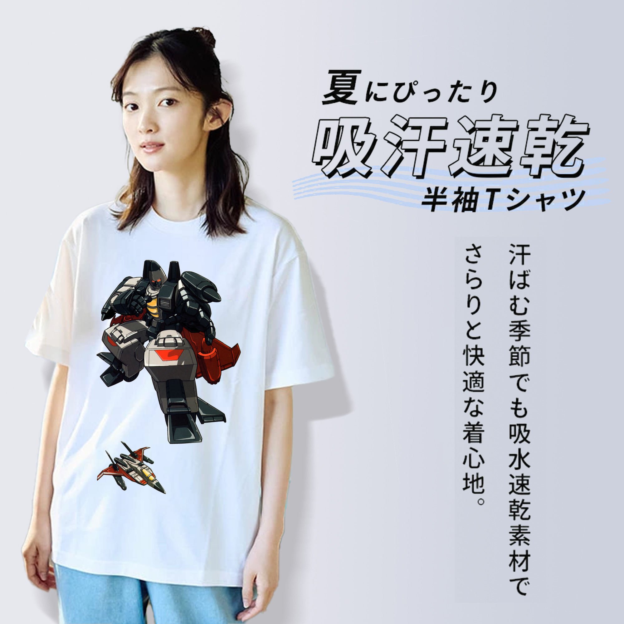  レディースカジュアルプリントTシャツ（綿100％）