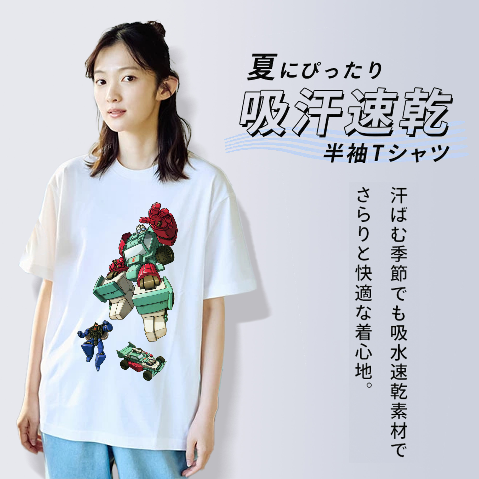  レディースカジュアルプリントTシャツ（綿100％）