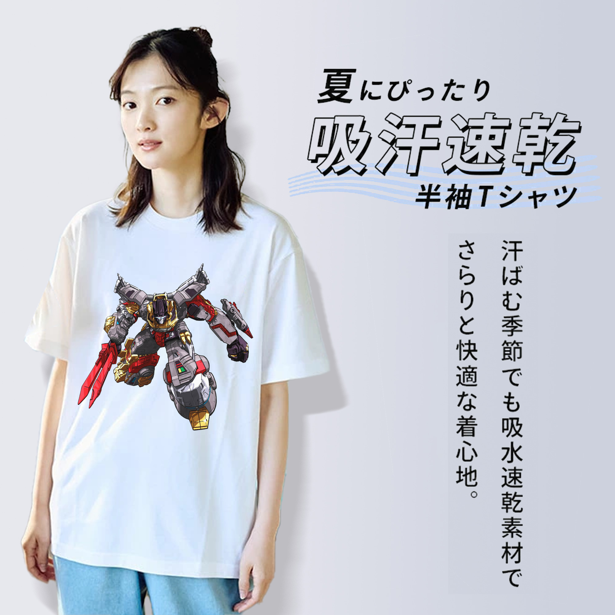  レディースカジュアルプリントTシャツ（綿100％）