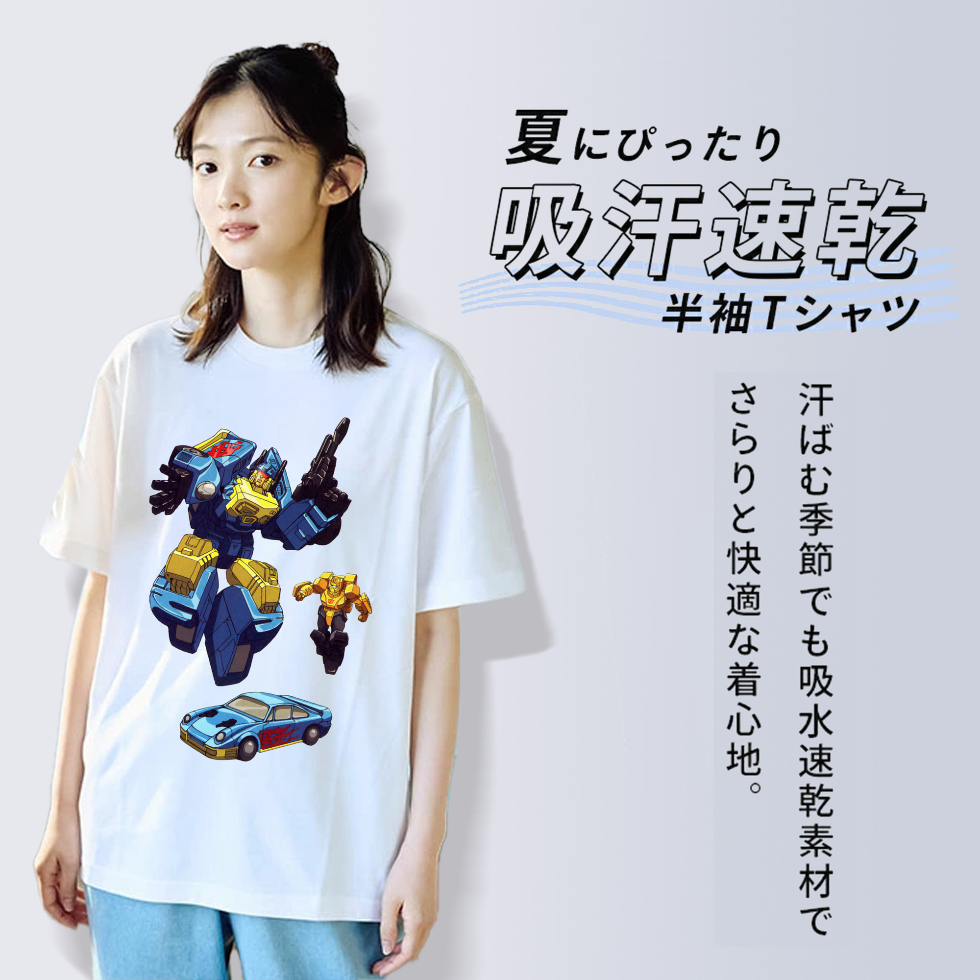  レディースカジュアルプリントTシャツ（綿100％）