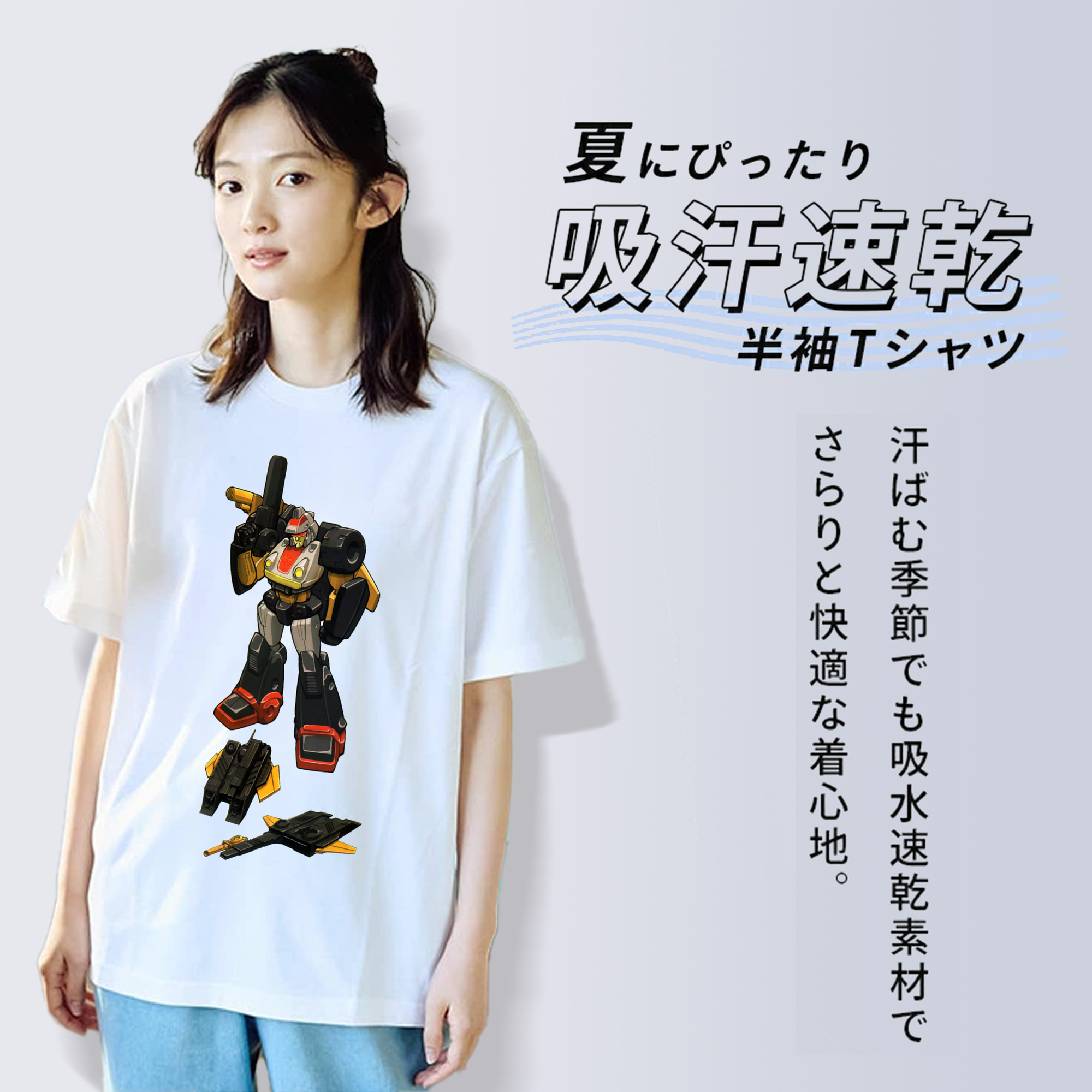 レディースカジュアルプリントTシャツ（綿100％）