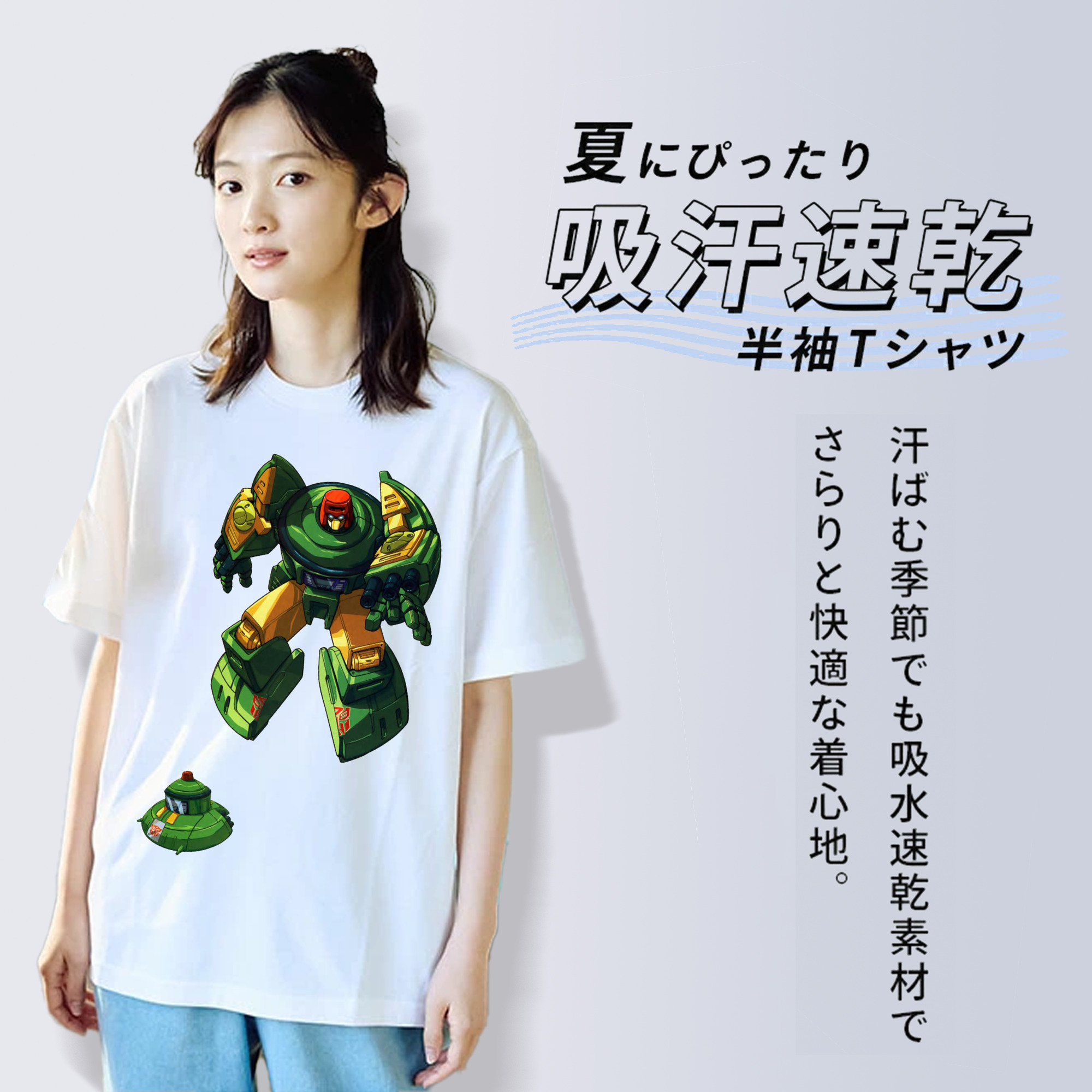  レディースカジュアルプリントTシャツ（綿100％）