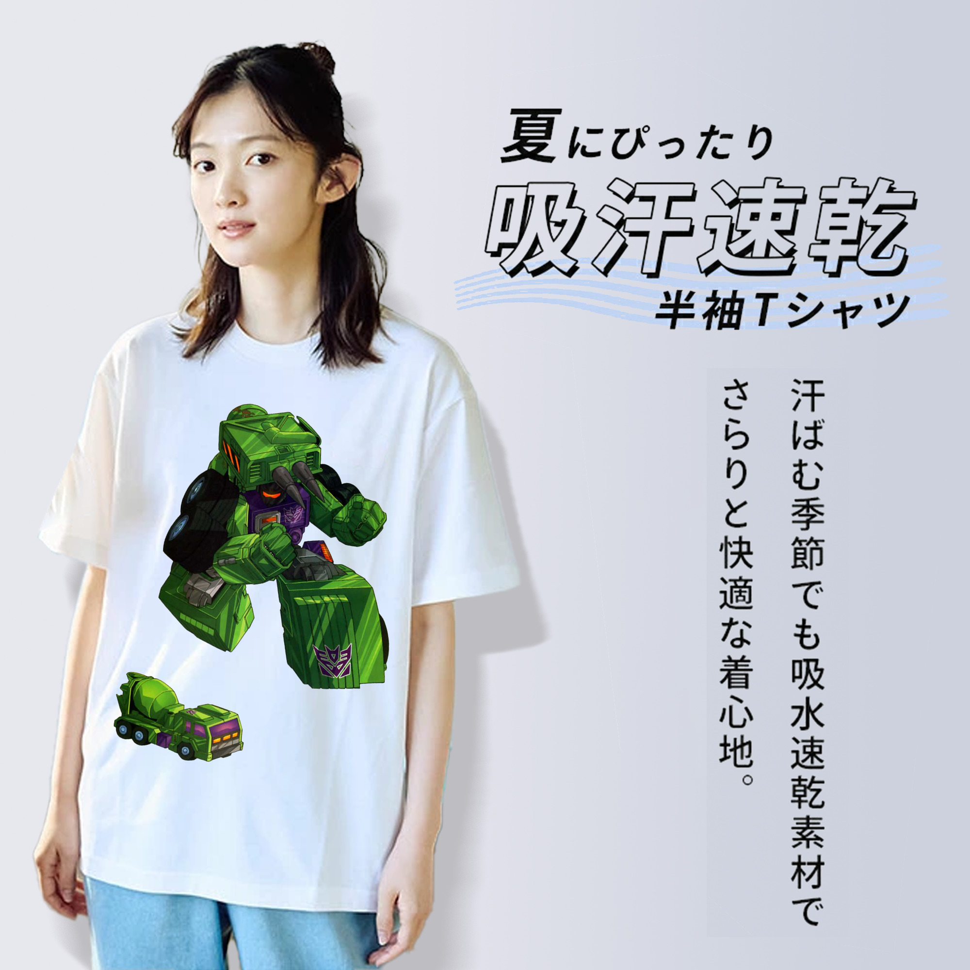  レディースカジュアルプリントTシャツ（綿100％）