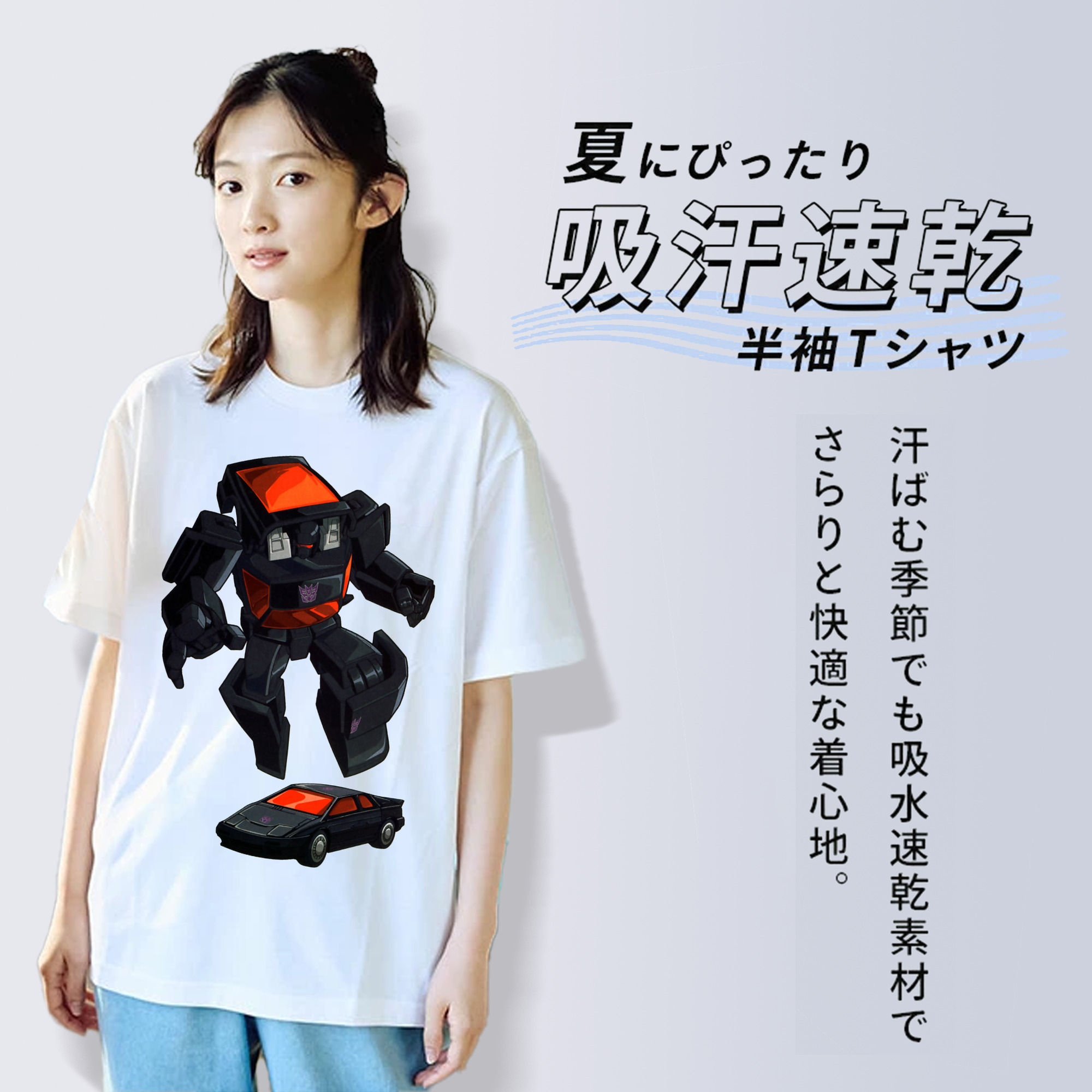  レディースカジュアルプリントTシャツ（綿100％）