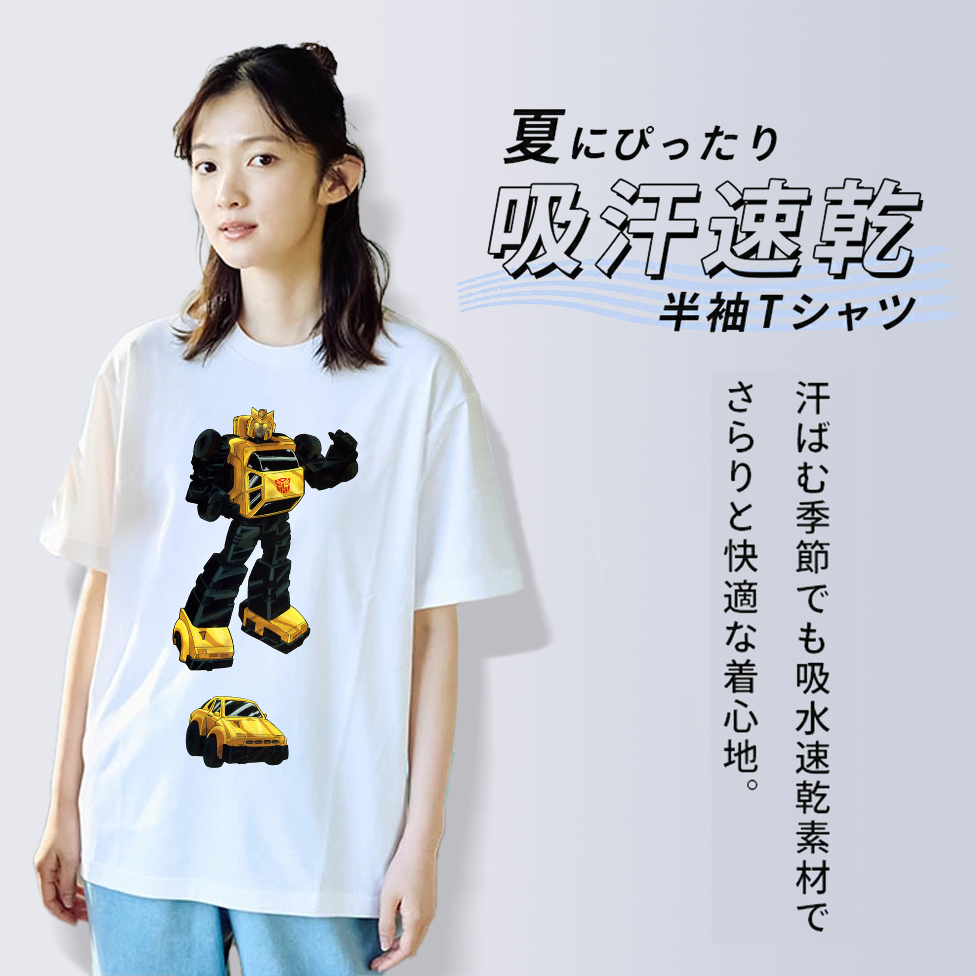  レディースカジュアルプリントTシャツ（綿100％）