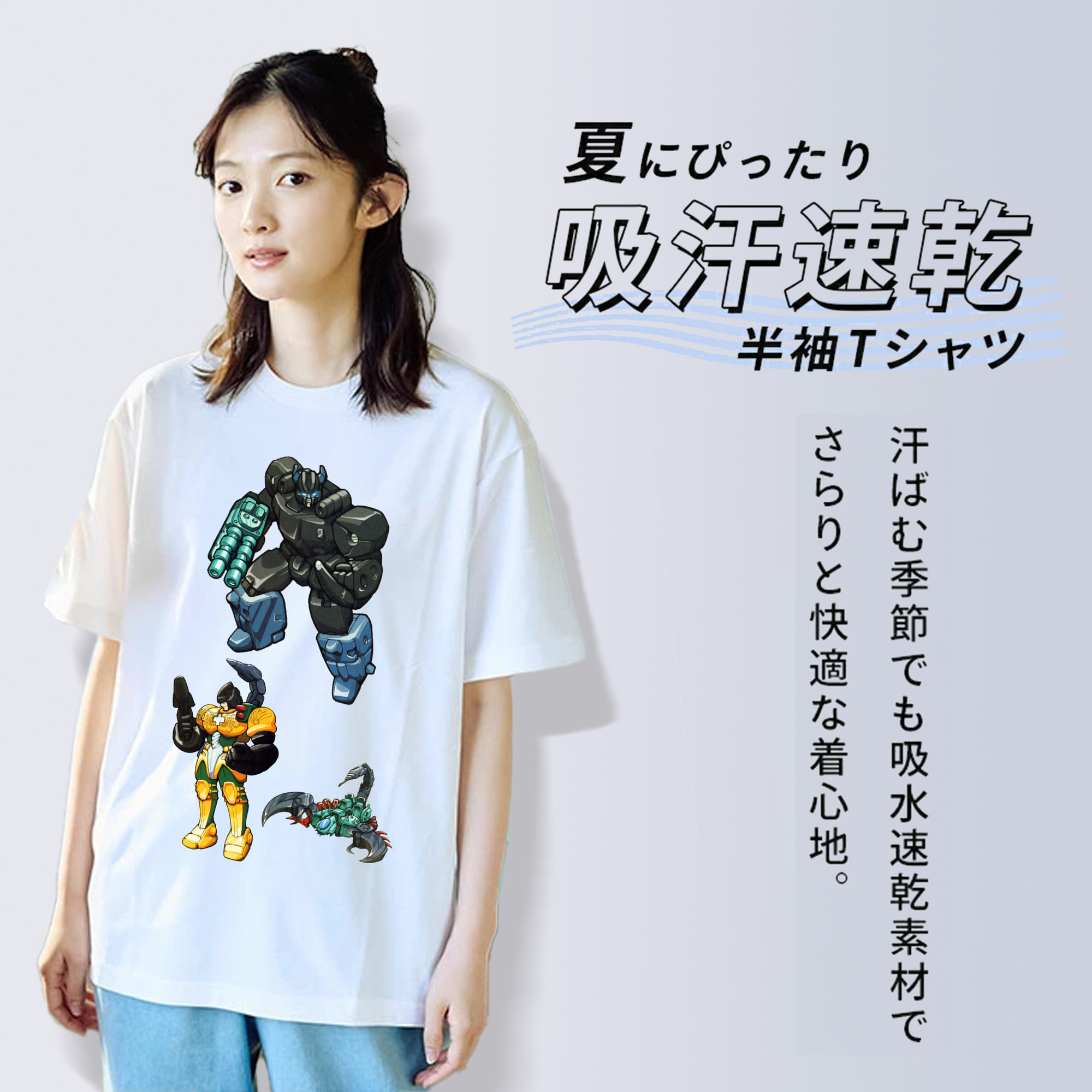 レディースカジュアルプリントTシャツ（綿100％）