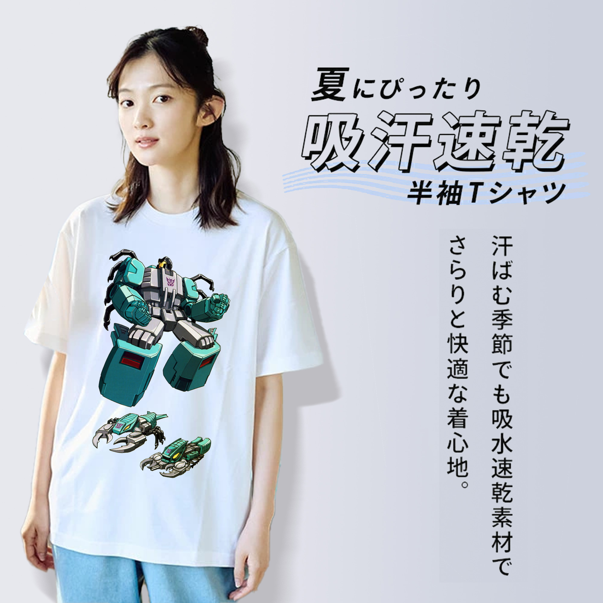  レディースカジュアルプリントTシャツ（綿100％）