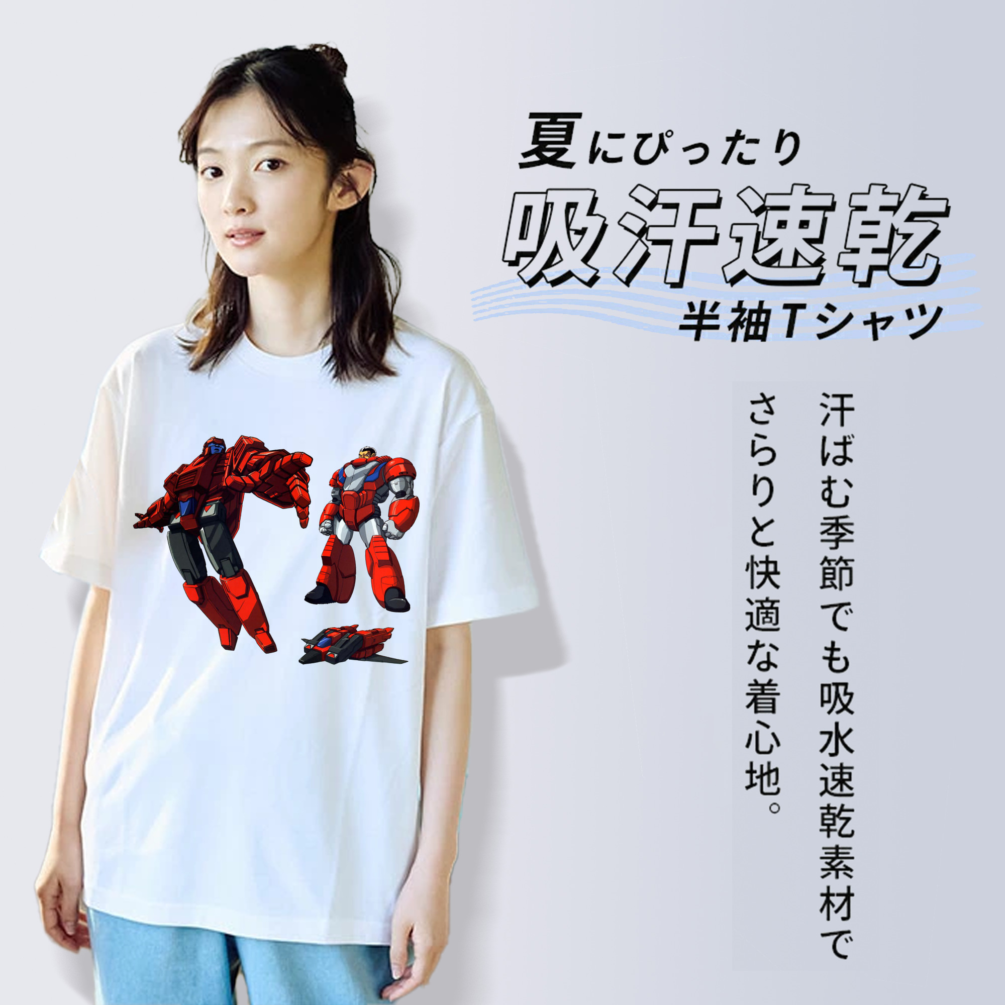  レディースカジュアルプリントTシャツ（綿100％）
