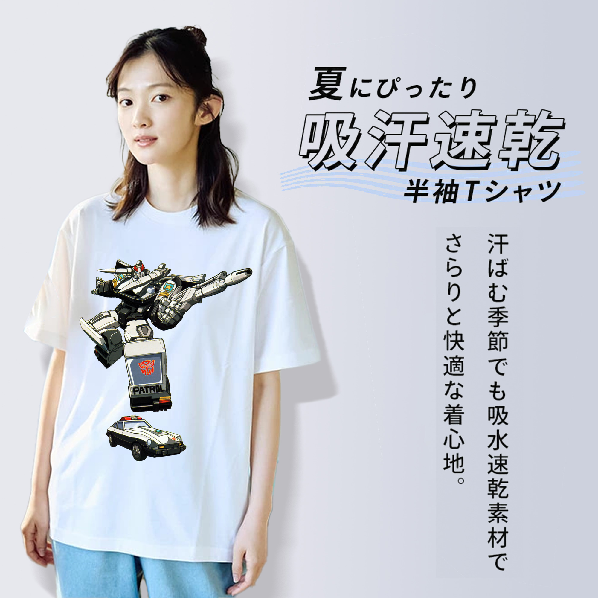  レディースカジュアルプリントTシャツ（綿100％）