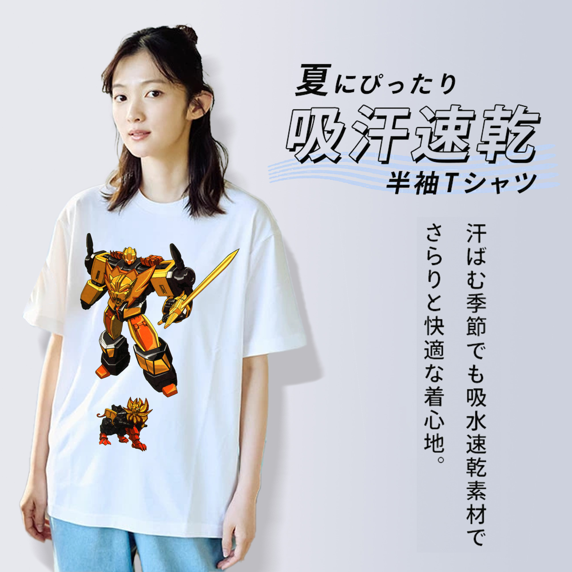 レディースカジュアルプリントTシャツ（綿100％）