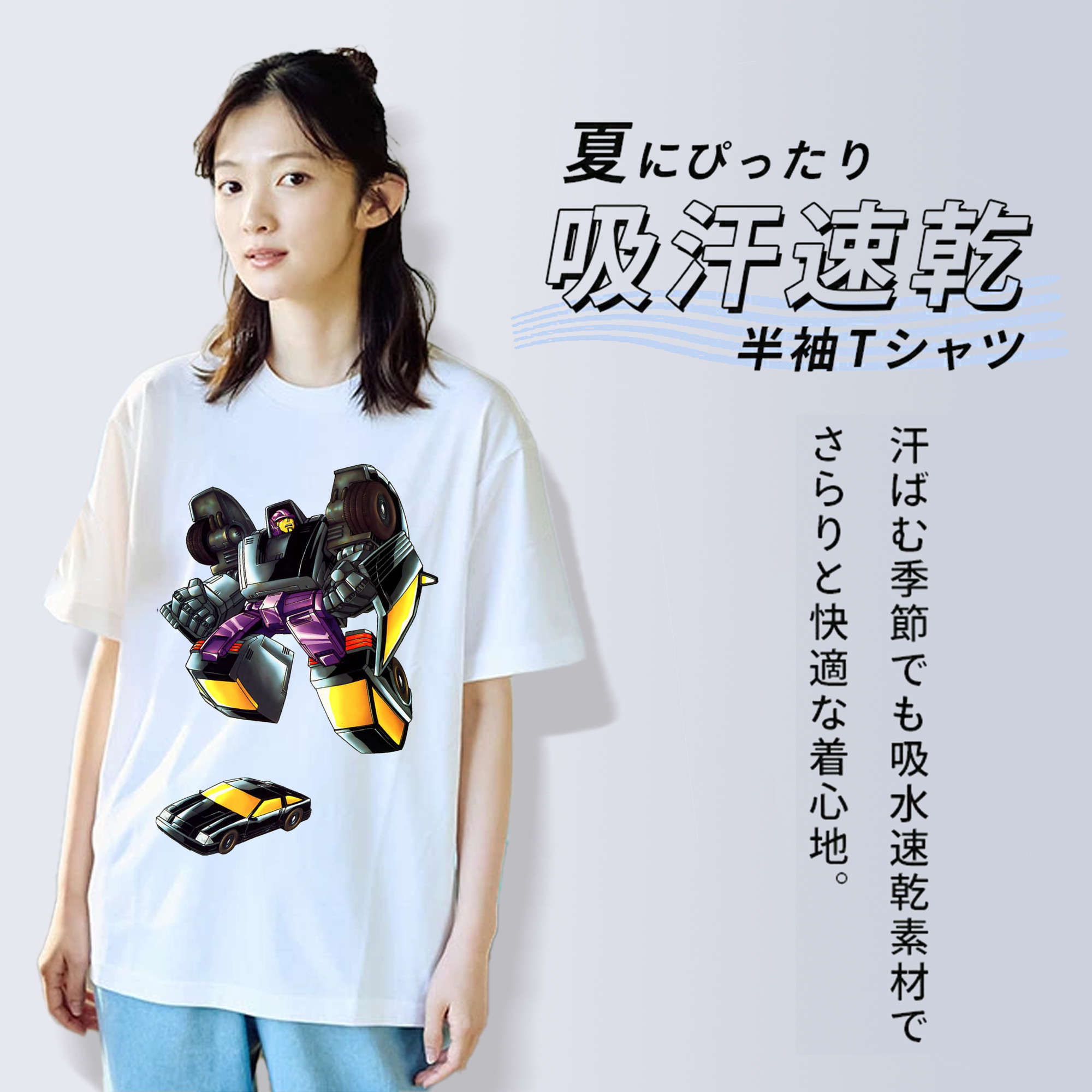  レディースカジュアルプリントTシャツ（綿100％）