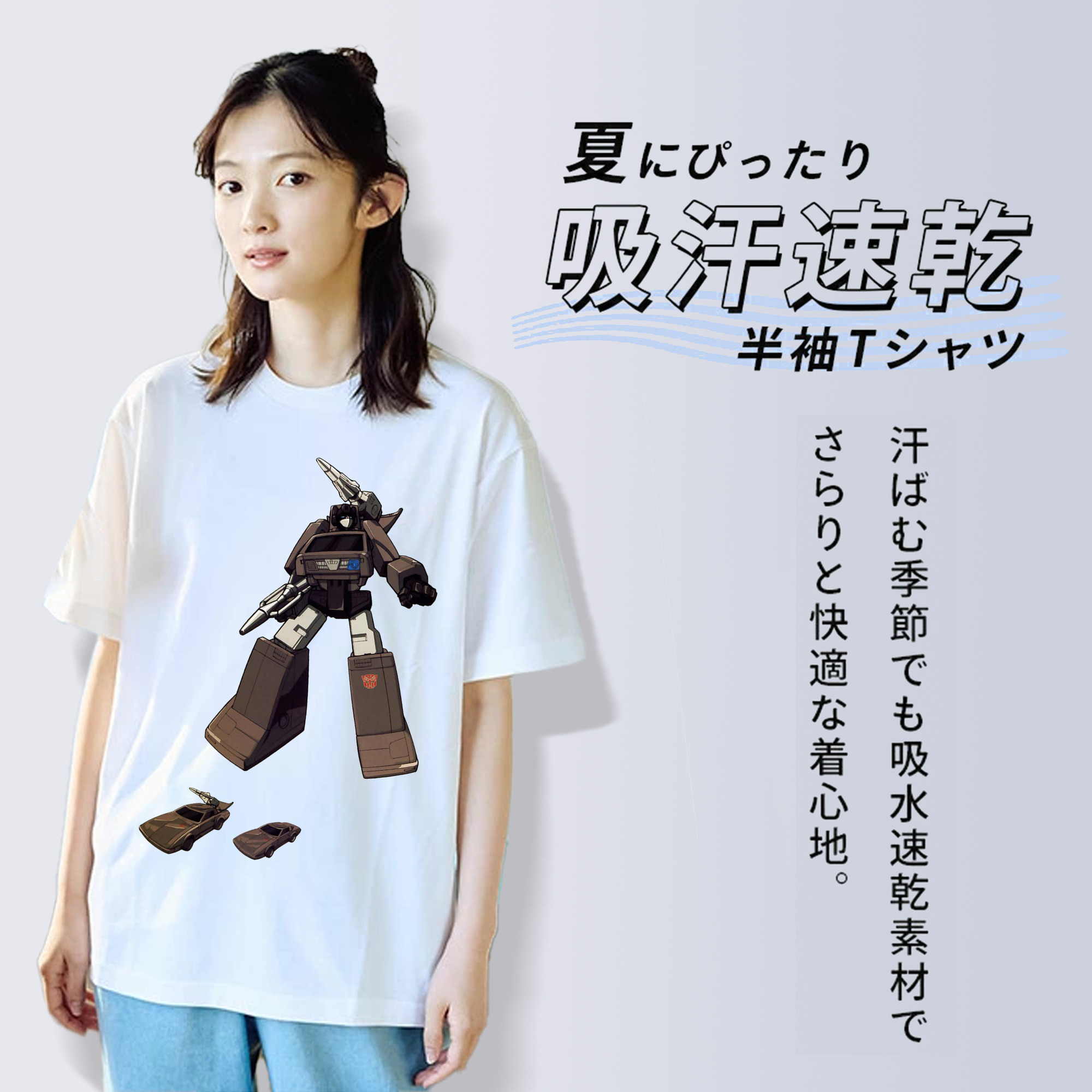  レディースカジュアルプリントTシャツ（綿100％）