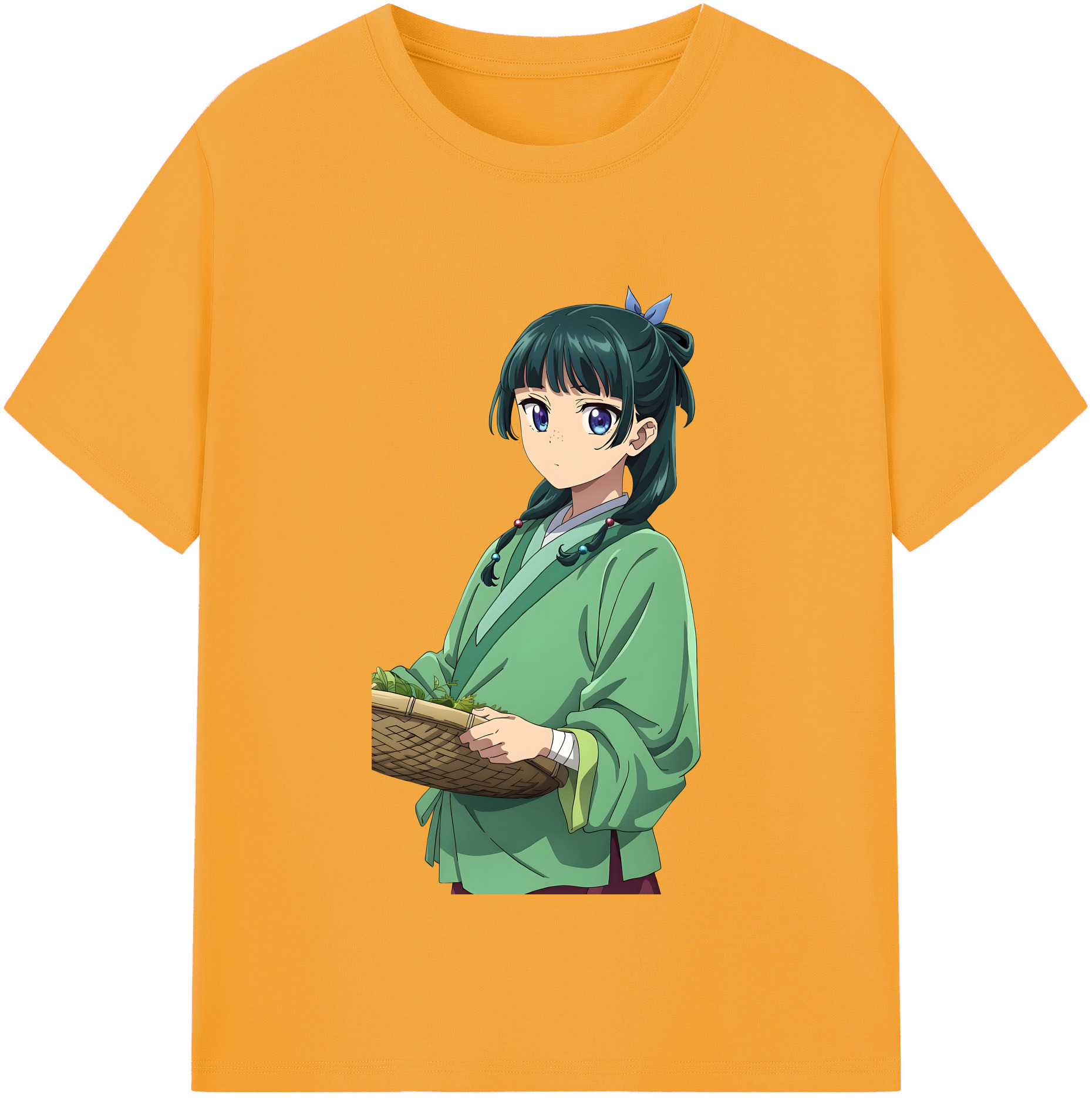 （画像用）  レディースカジュアルプリントTシャツ（綿100％）