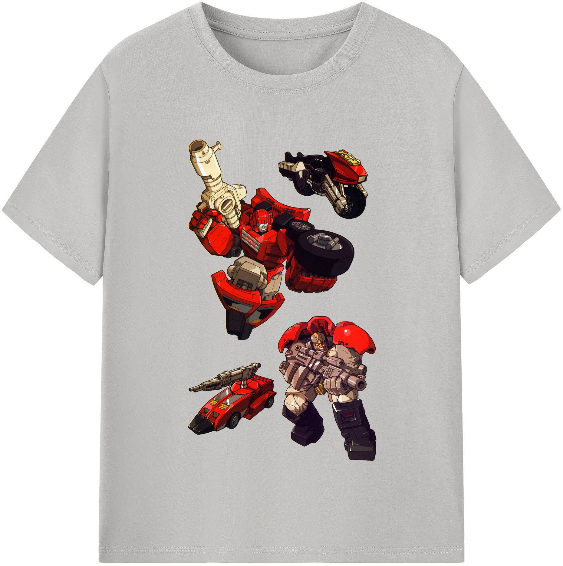（画像用）  レディースカジュアルプリントTシャツ（綿100％）