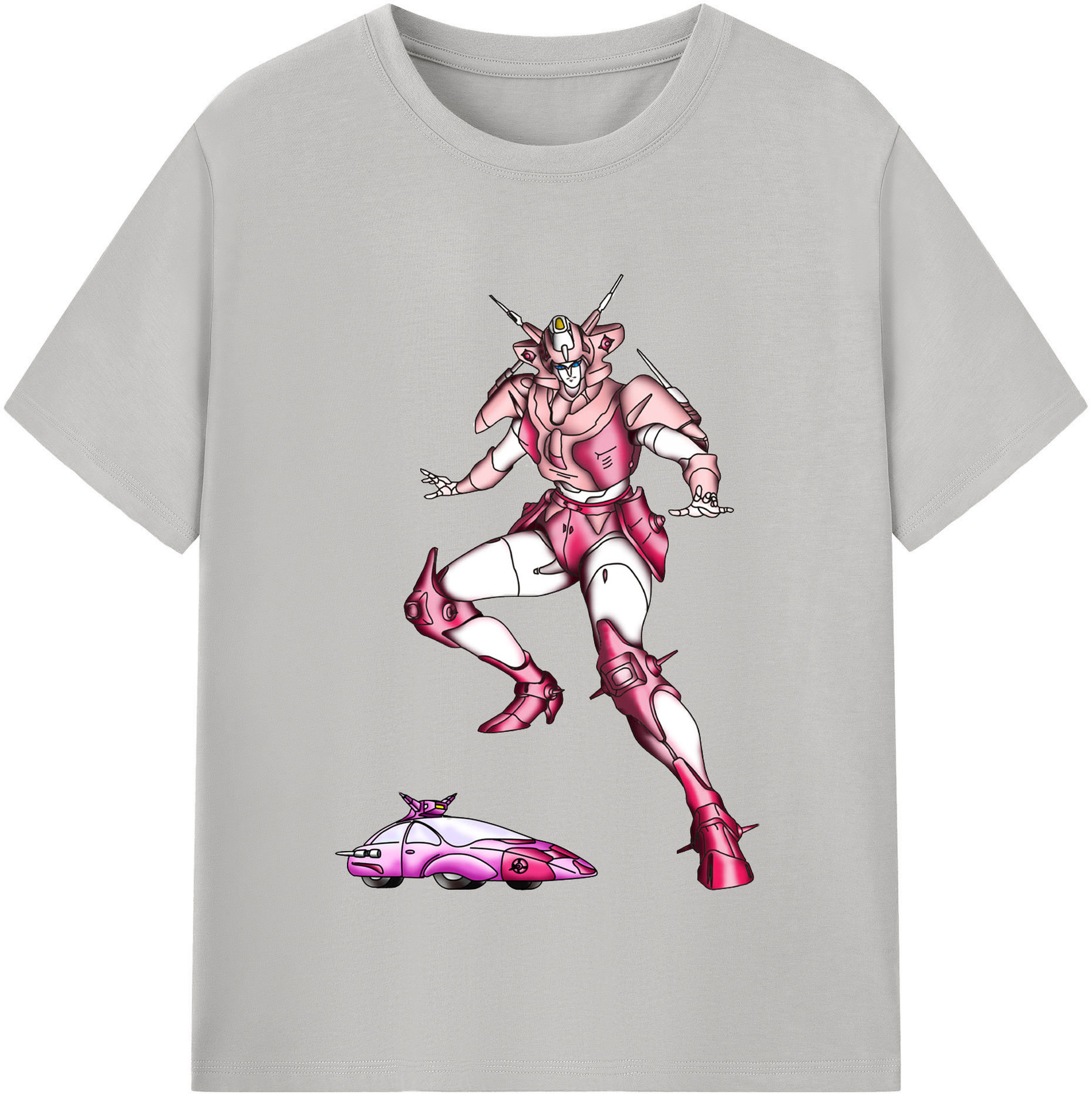 （画像用）  レディースカジュアルプリントTシャツ（綿100％）