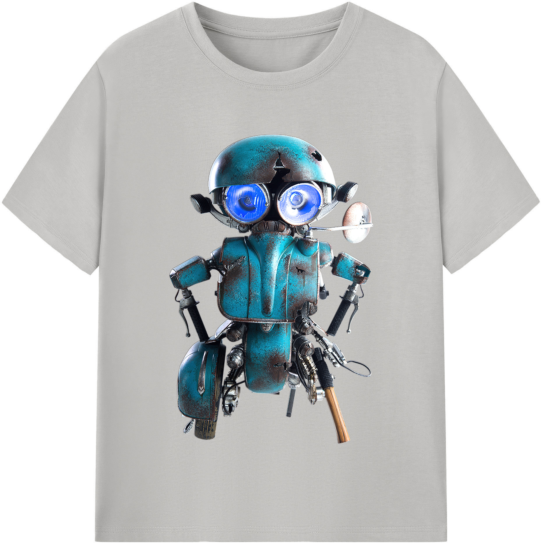 （画像用）  レディースカジュアルプリントTシャツ（綿100％）