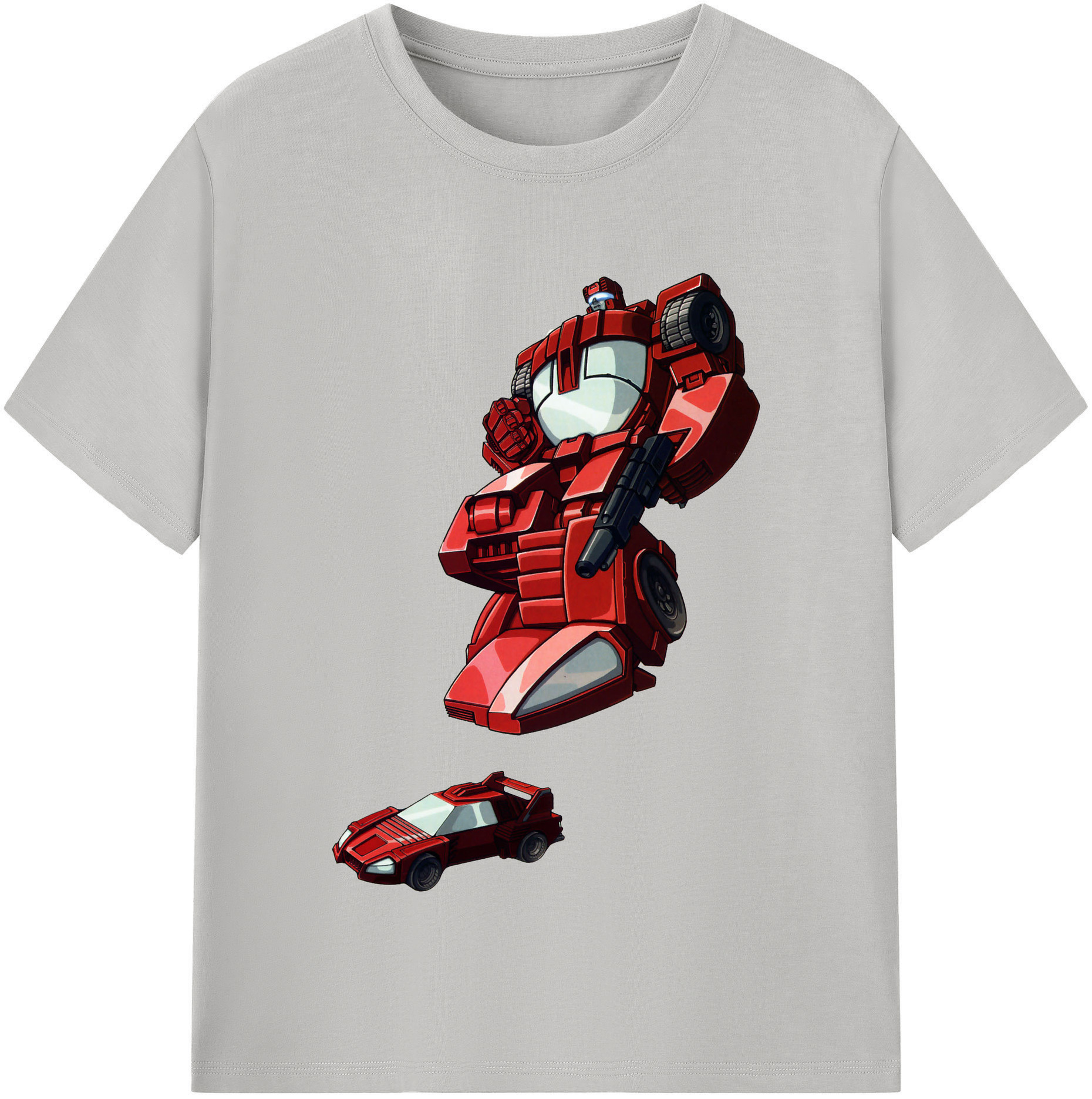 （画像用）  レディースカジュアルプリントTシャツ（綿100％）