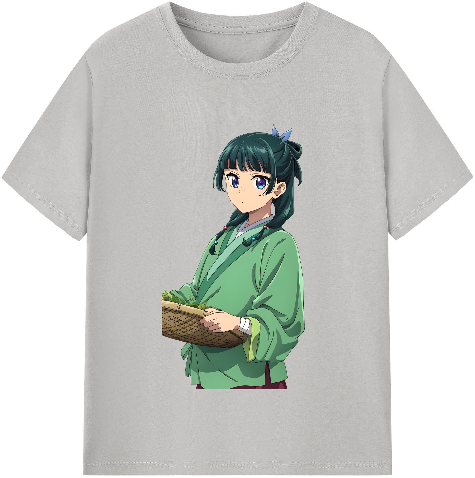 （画像用）  レディースカジュアルプリントTシャツ（綿100％）