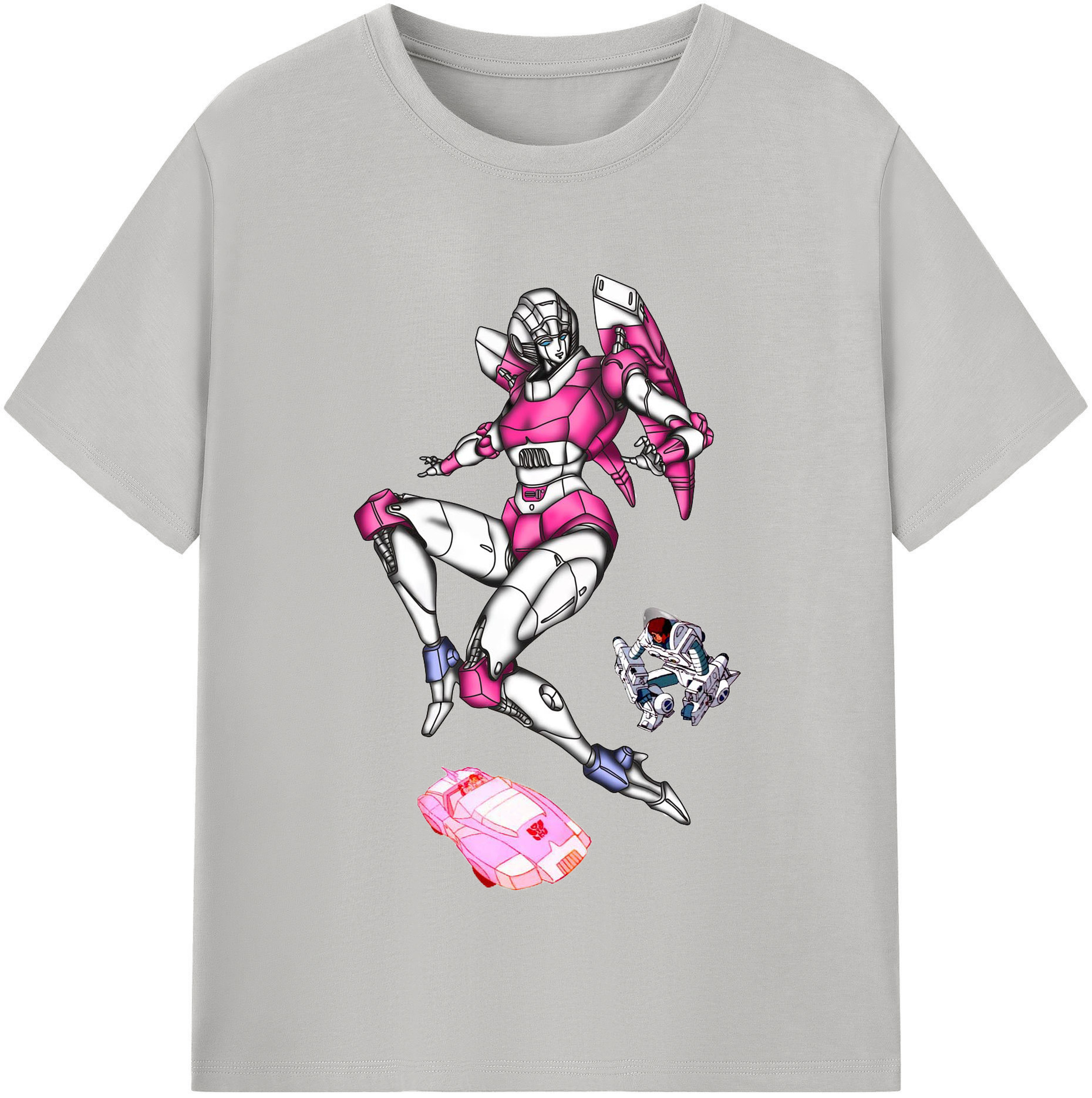 （画像用）  レディースカジュアルプリントTシャツ（綿100％）
