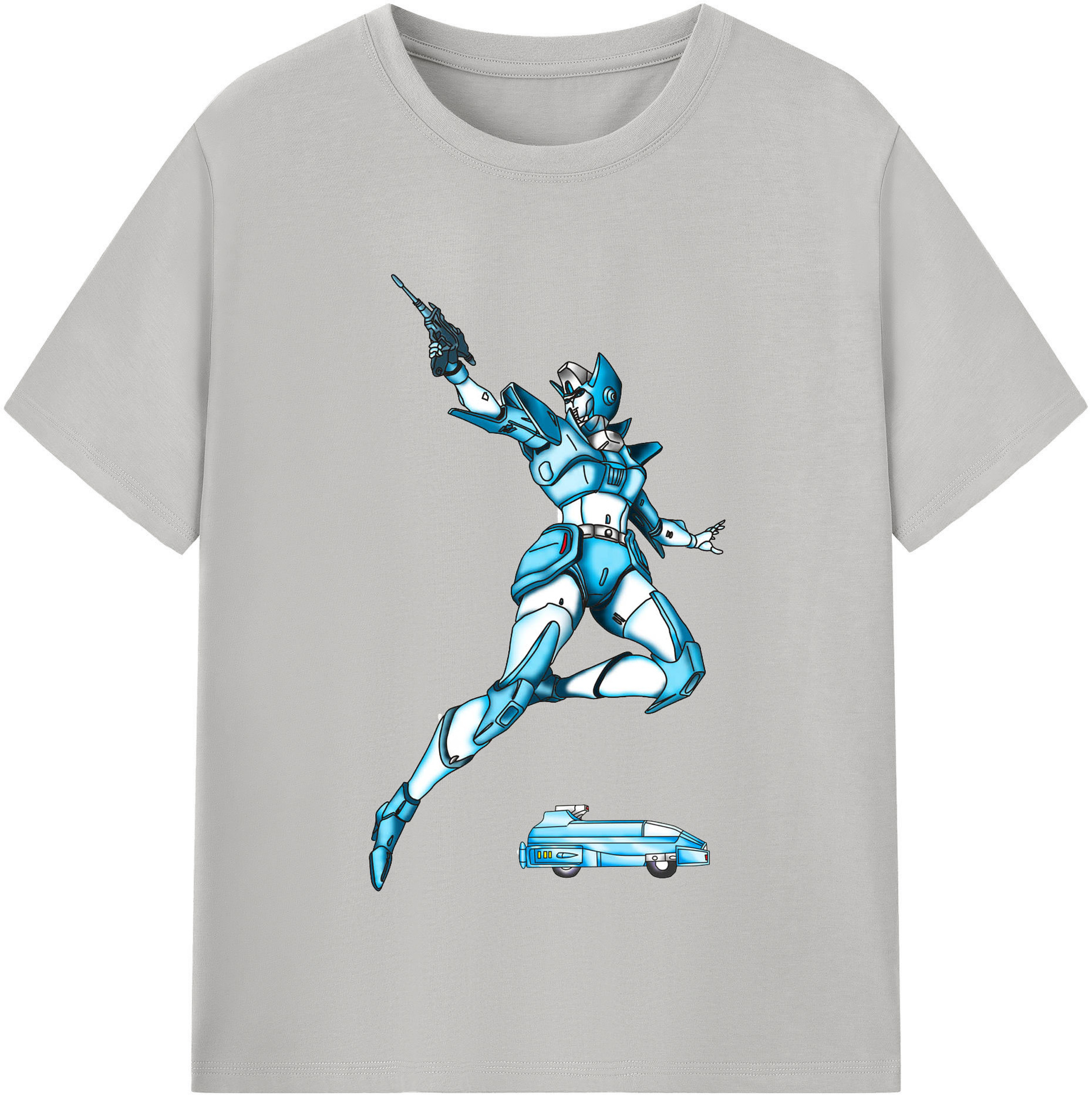 （画像用）  レディースカジュアルプリントTシャツ（綿100％）