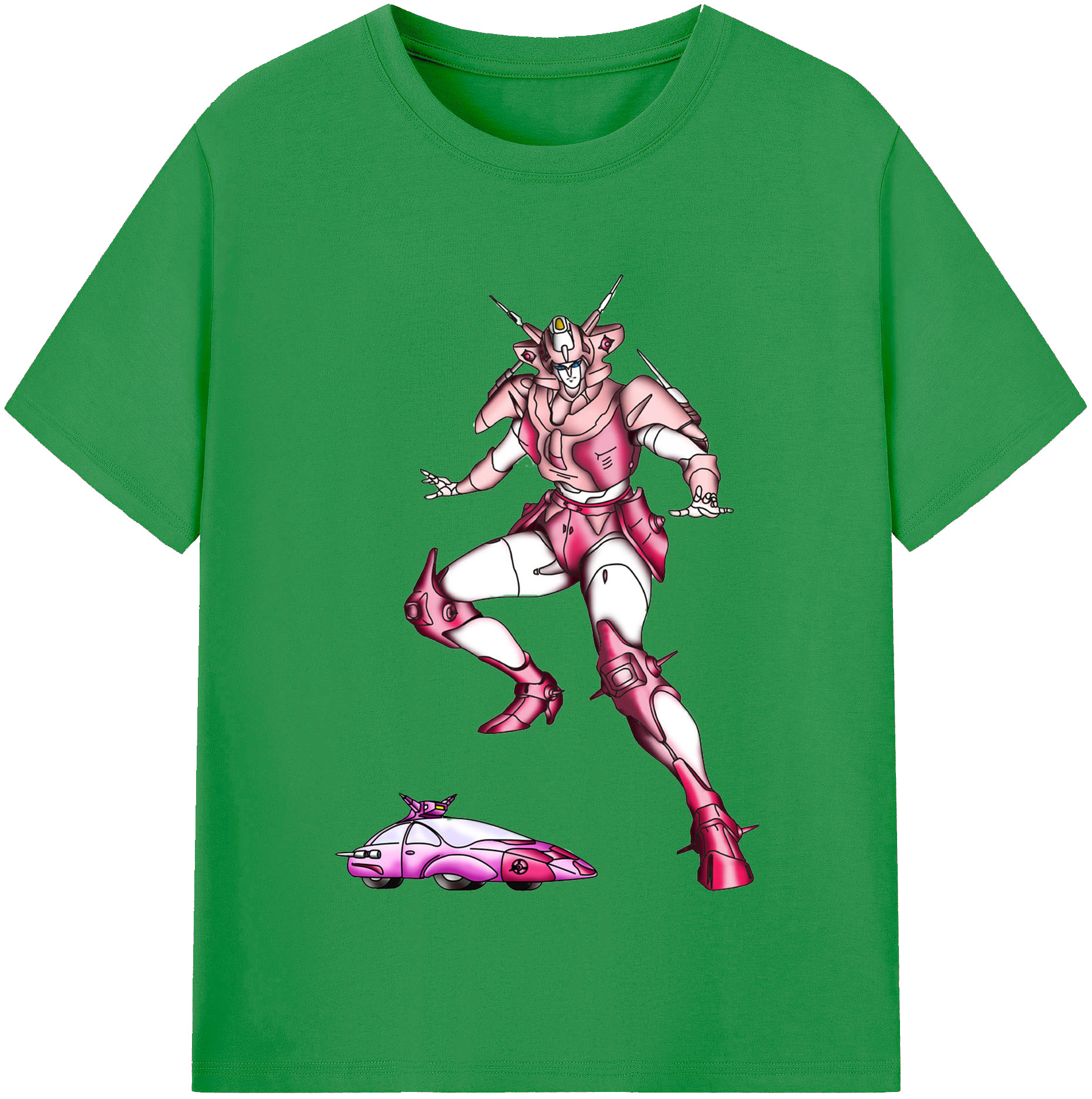 （画像用）  レディースカジュアルプリントTシャツ（綿100％）
