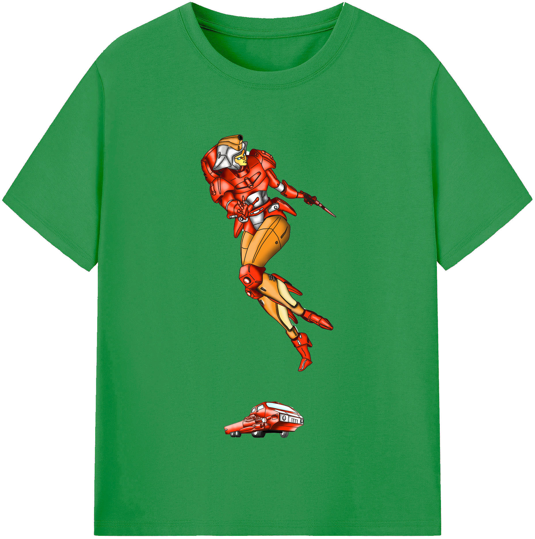 （画像用）  レディースカジュアルプリントTシャツ（綿100％）