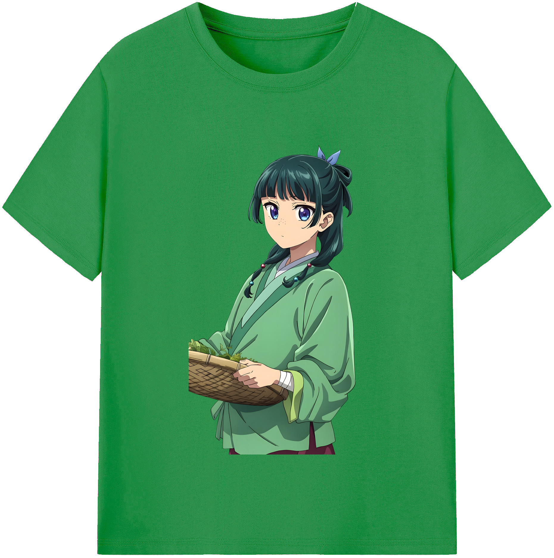 （画像用）  レディースカジュアルプリントTシャツ（綿100％）