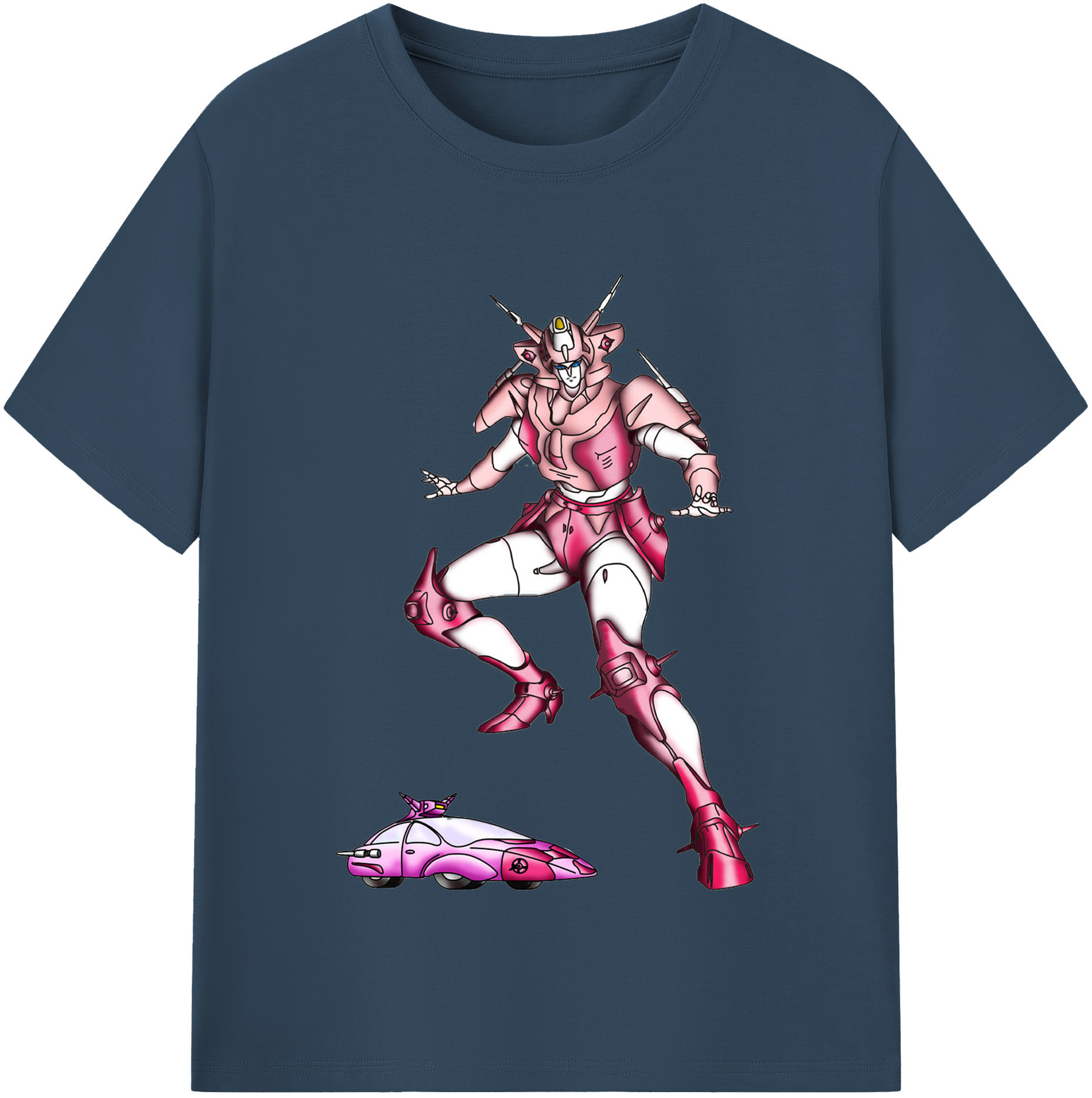 （画像用）  レディースカジュアルプリントTシャツ（綿100％）