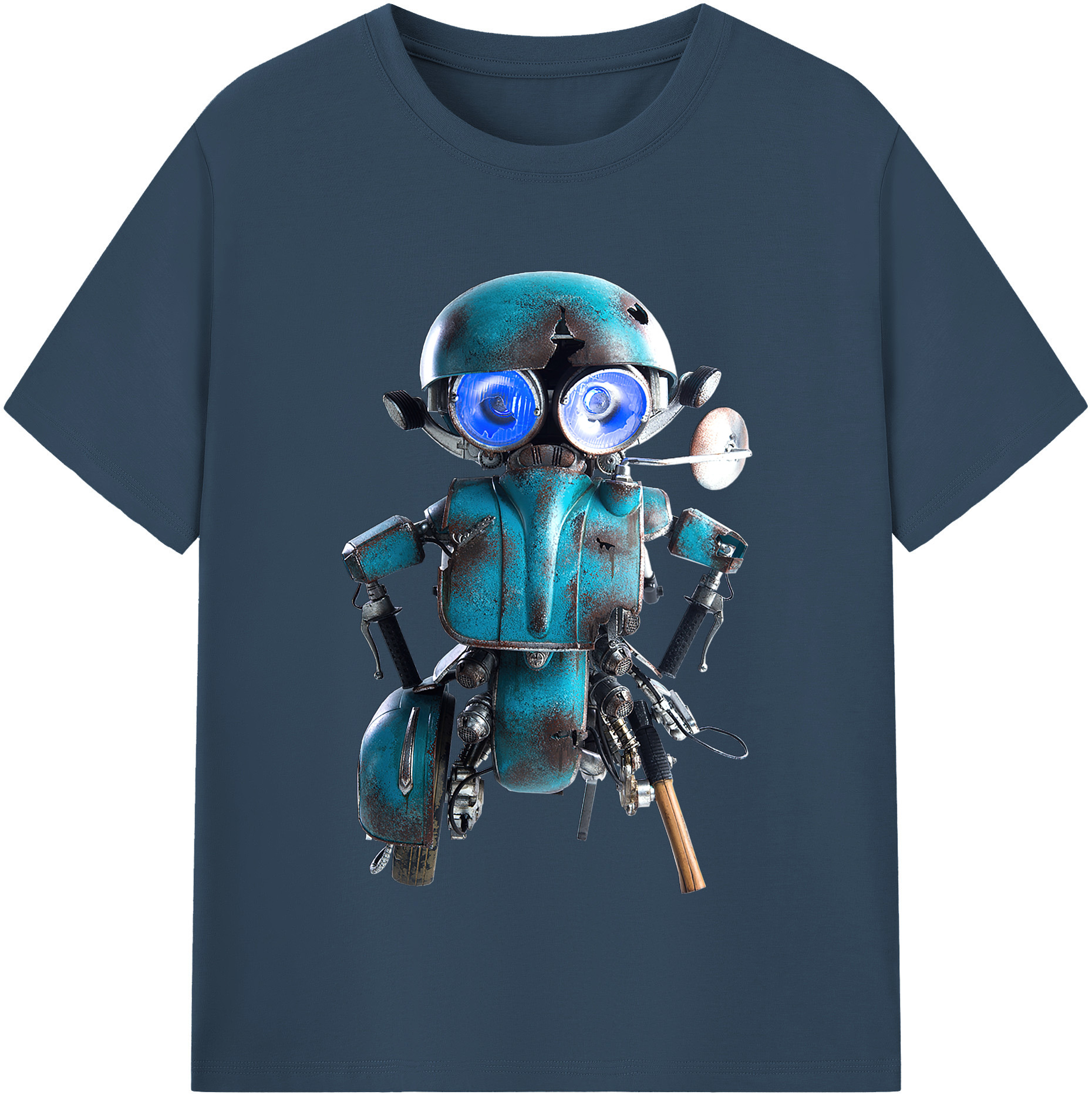 （画像用）  レディースカジュアルプリントTシャツ（綿100％）