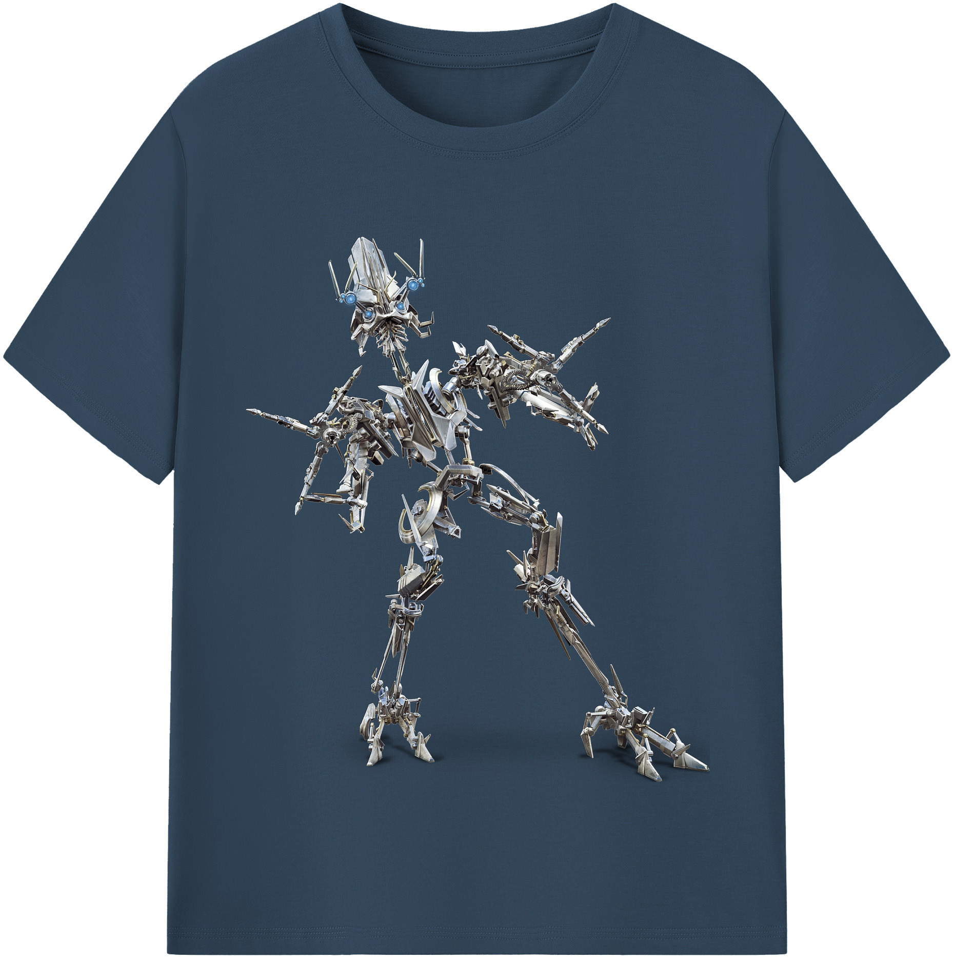 （画像用）  レディースカジュアルプリントTシャツ（綿100％）