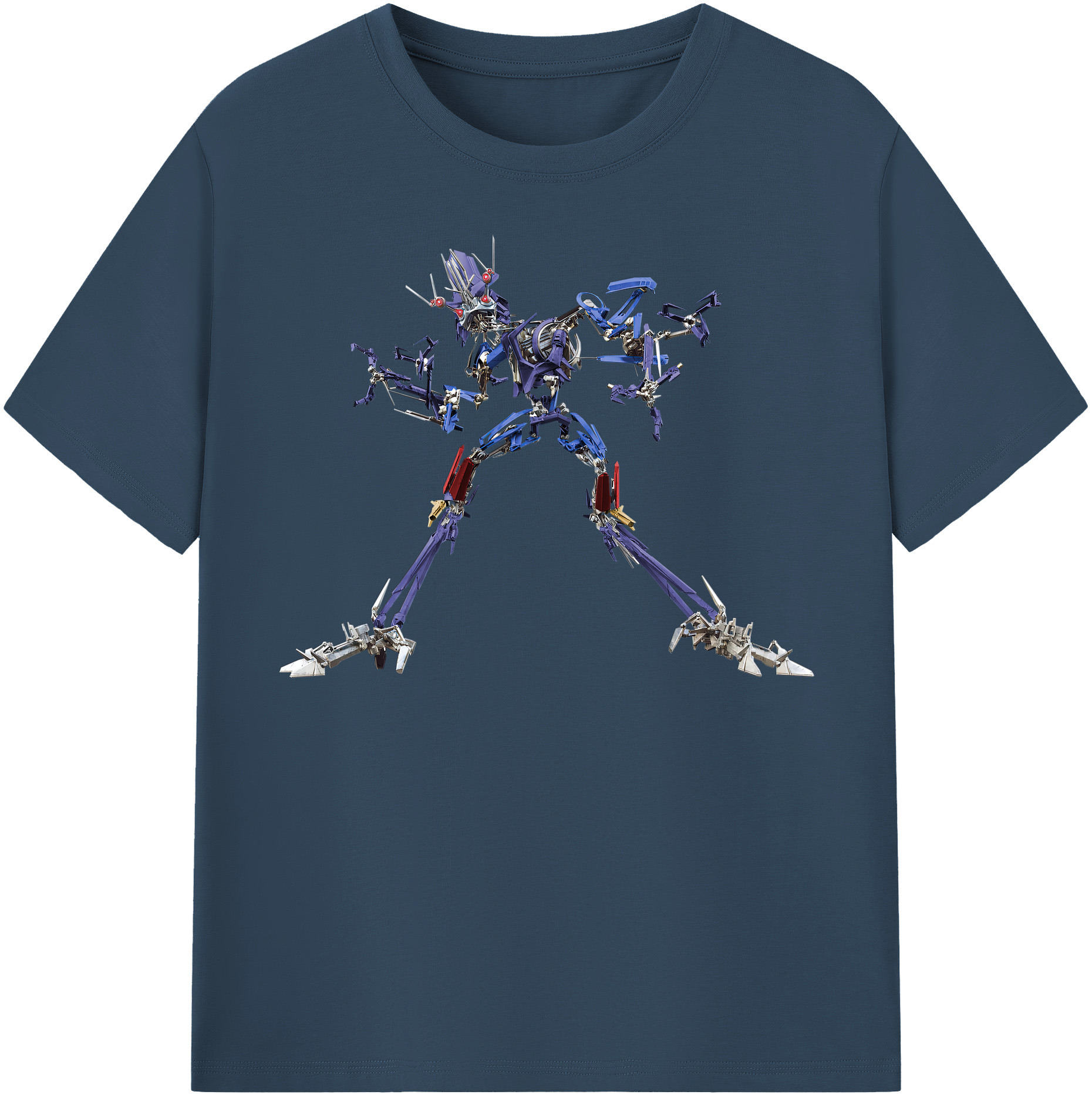 （画像用）  レディースカジュアルプリントTシャツ（綿100％）