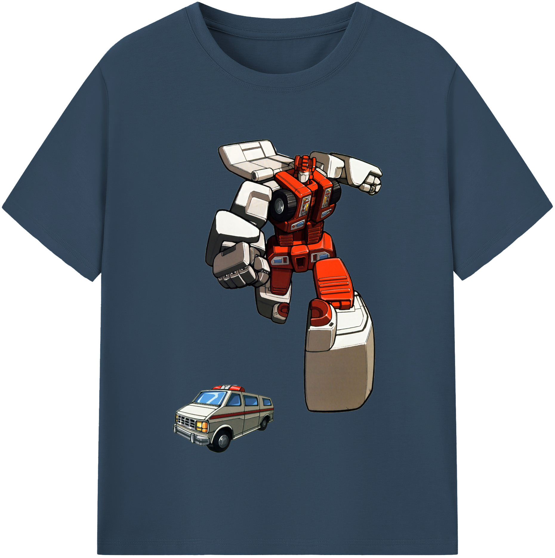 （画像用）  レディースカジュアルプリントTシャツ（綿100％）