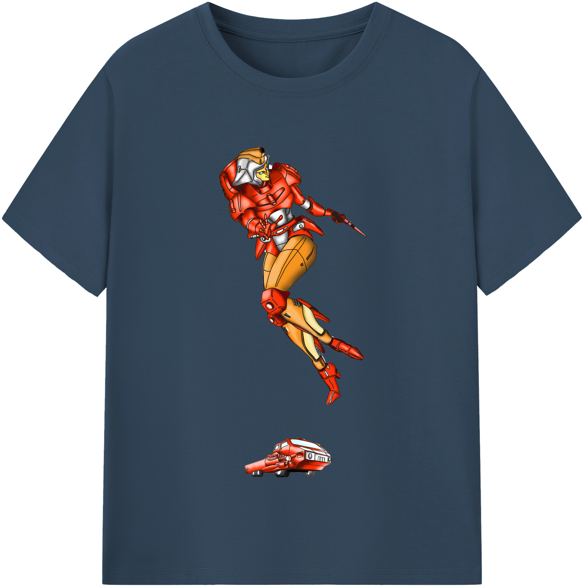 （画像用）  レディースカジュアルプリントTシャツ（綿100％）