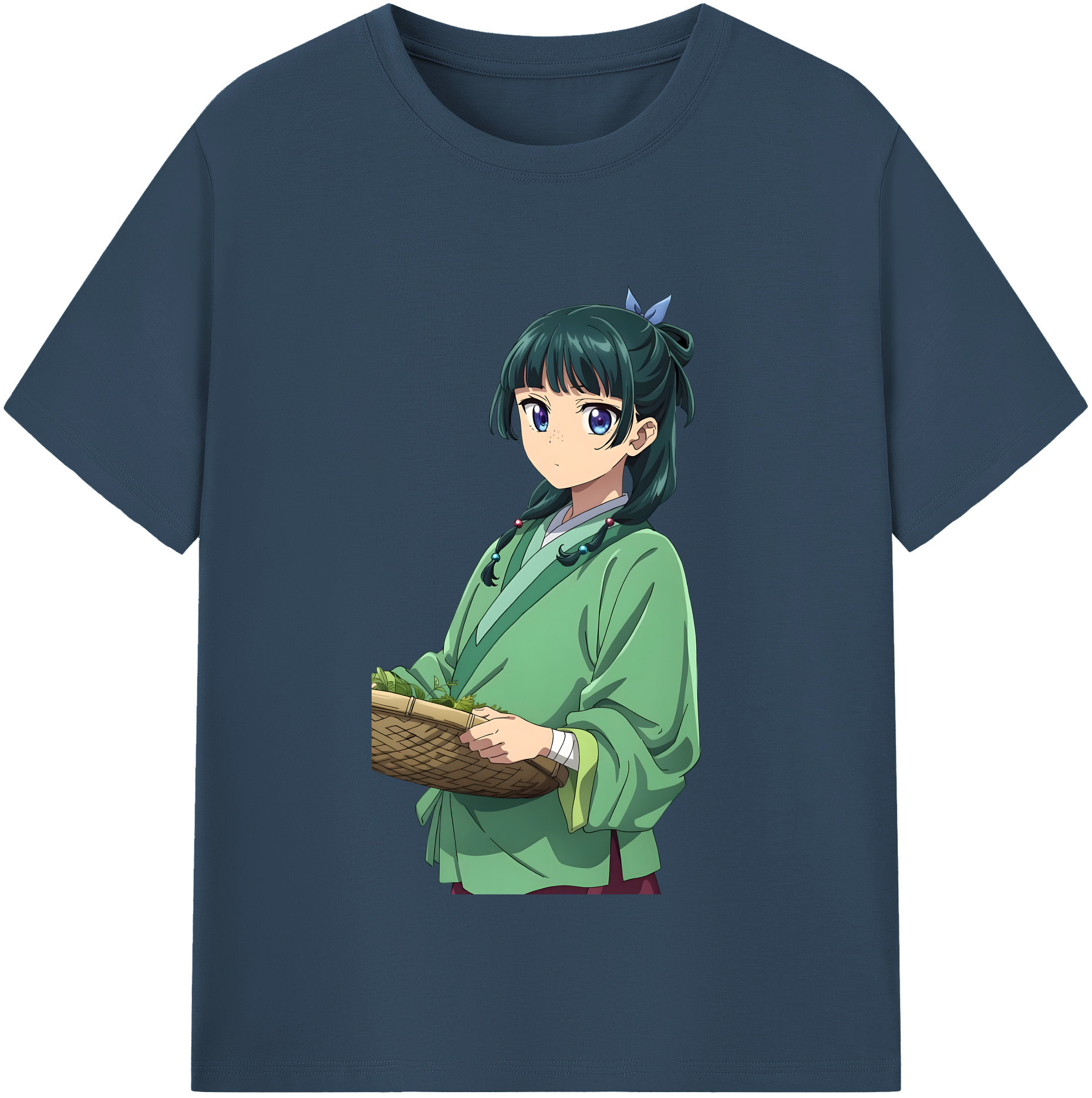 （画像用）  レディースカジュアルプリントTシャツ（綿100％）