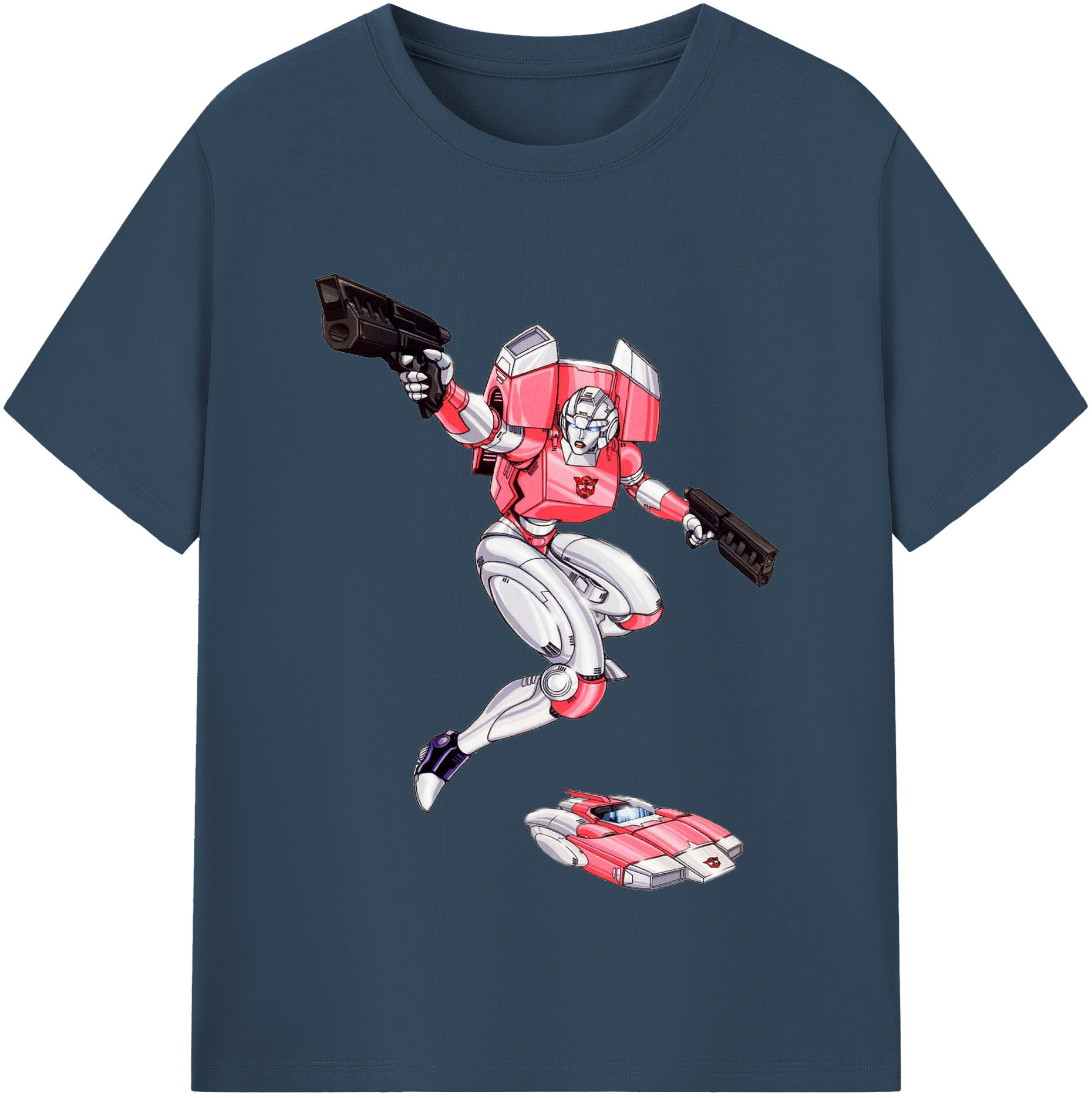 （画像用）  レディースカジュアルプリントTシャツ（綿100％）