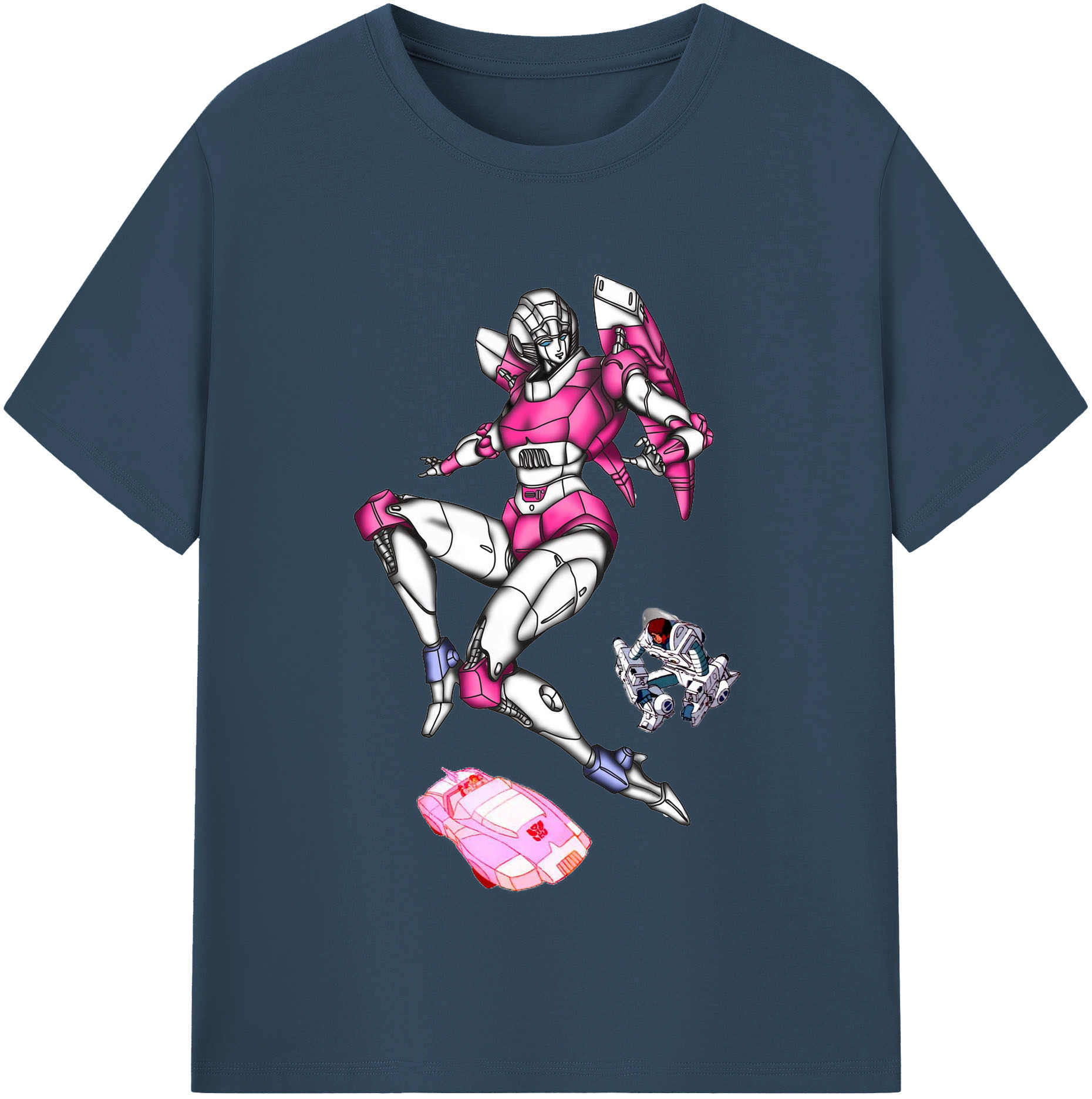 （画像用）  レディースカジュアルプリントTシャツ（綿100％）