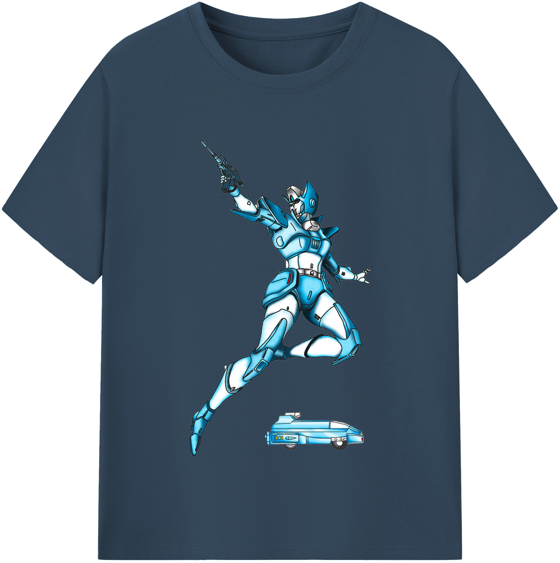（画像用）  レディースカジュアルプリントTシャツ（綿100％）