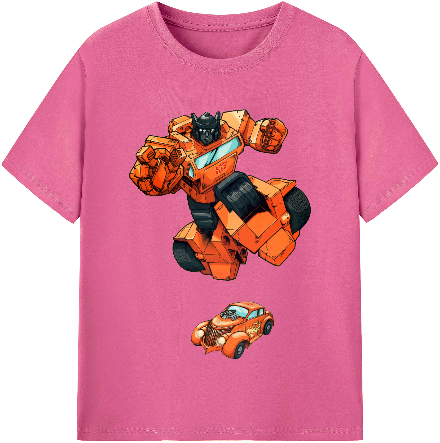 （画像用）  レディースカジュアルプリントTシャツ（綿100％）