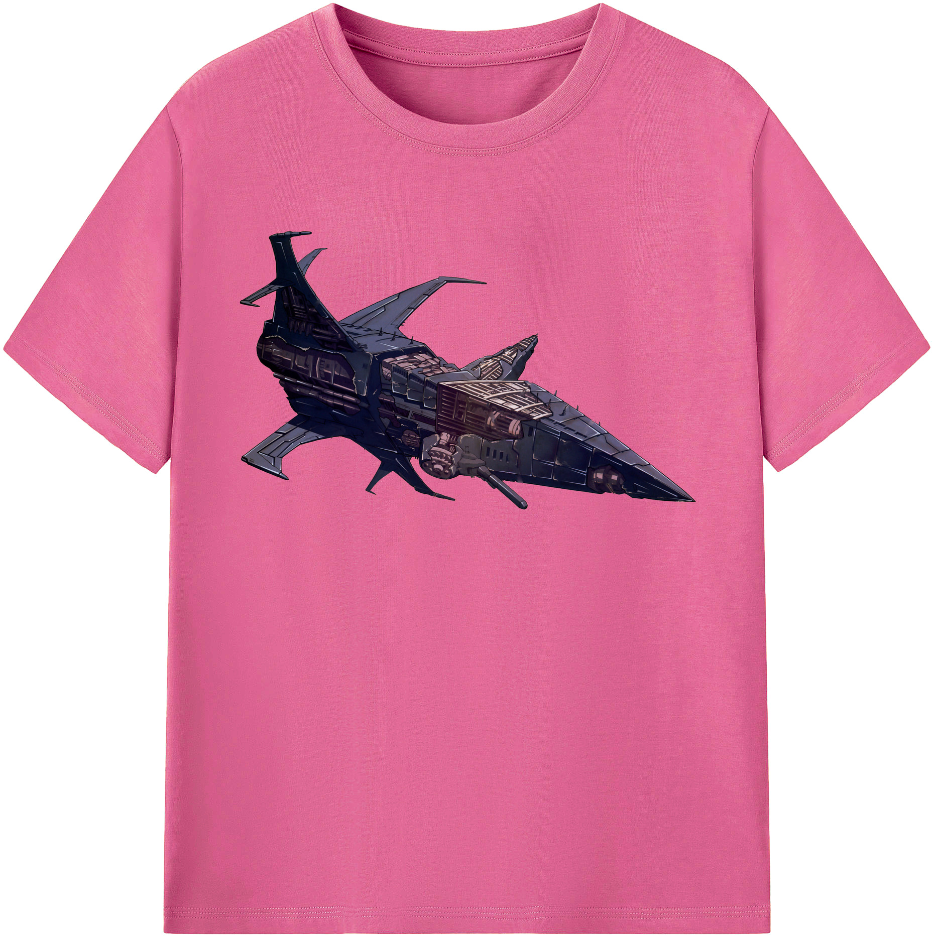 （画像用）  レディースカジュアルプリントTシャツ（綿100％）