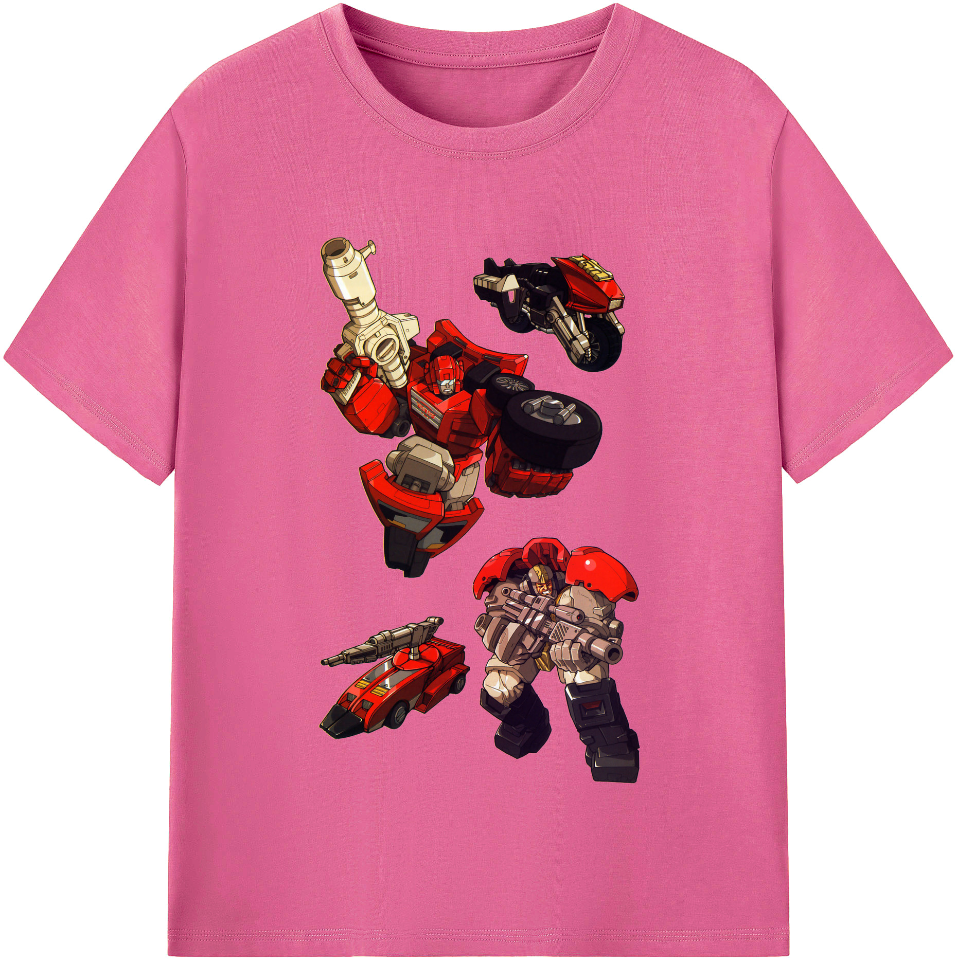 （画像用）  レディースカジュアルプリントTシャツ（綿100％）