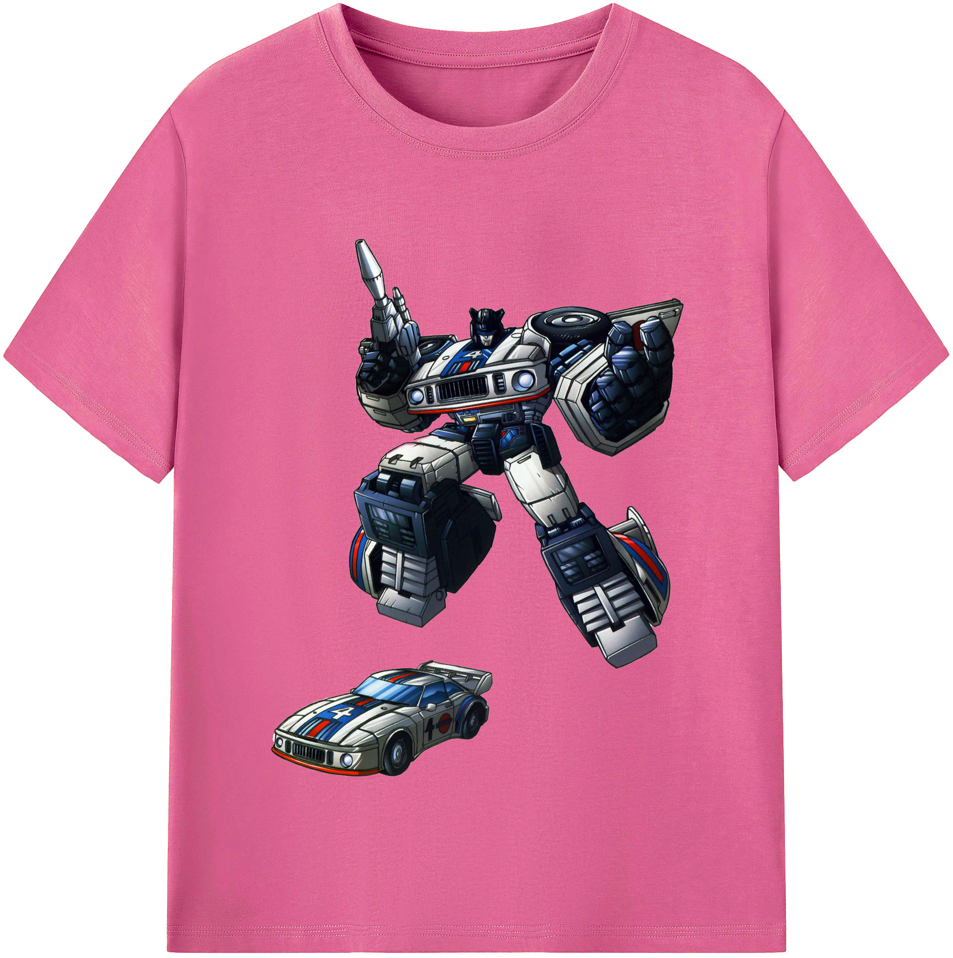 （画像用）  レディースカジュアルプリントTシャツ（綿100％）